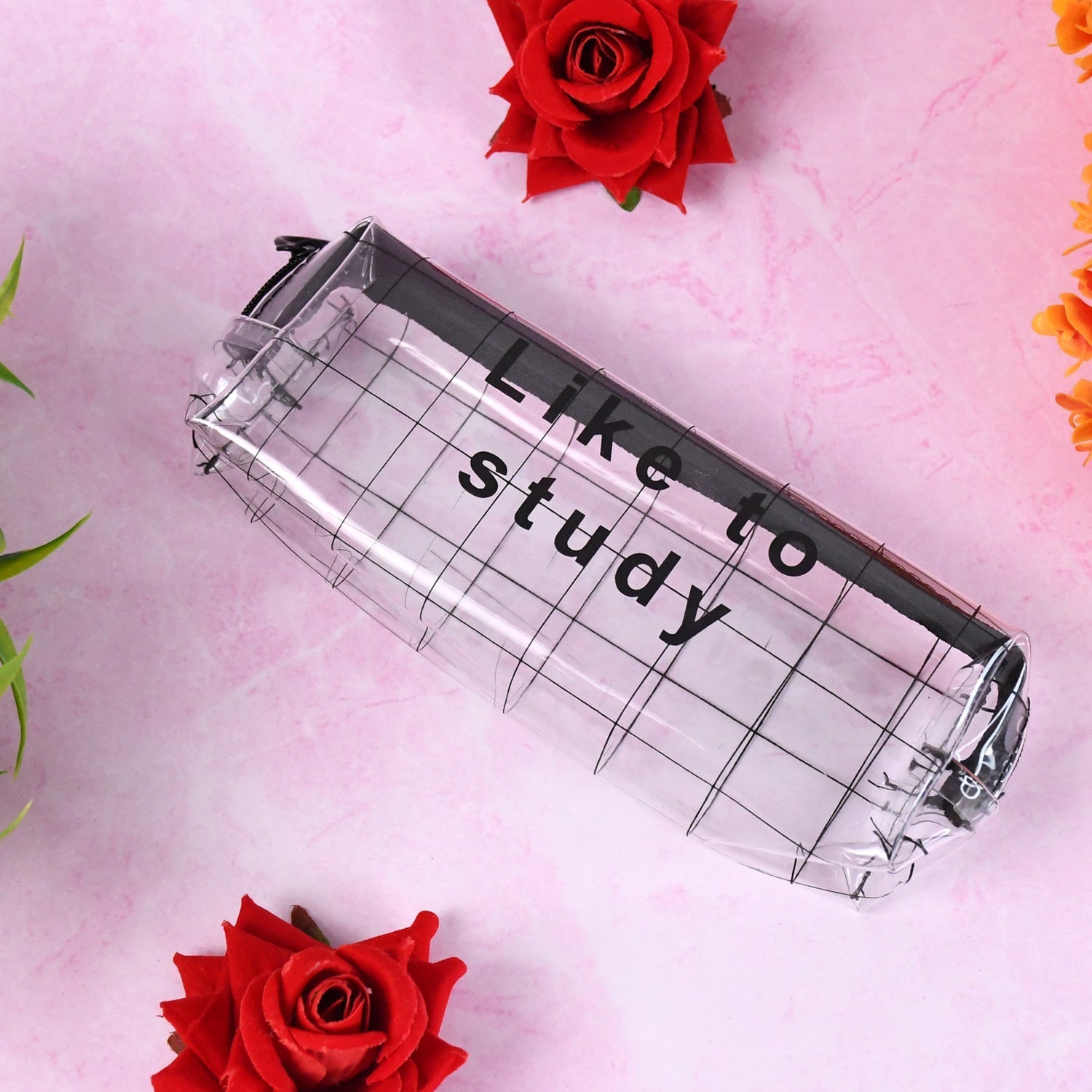 Transparent Pencil Pouch With Zipper (1 Pc) Variety Bazaar