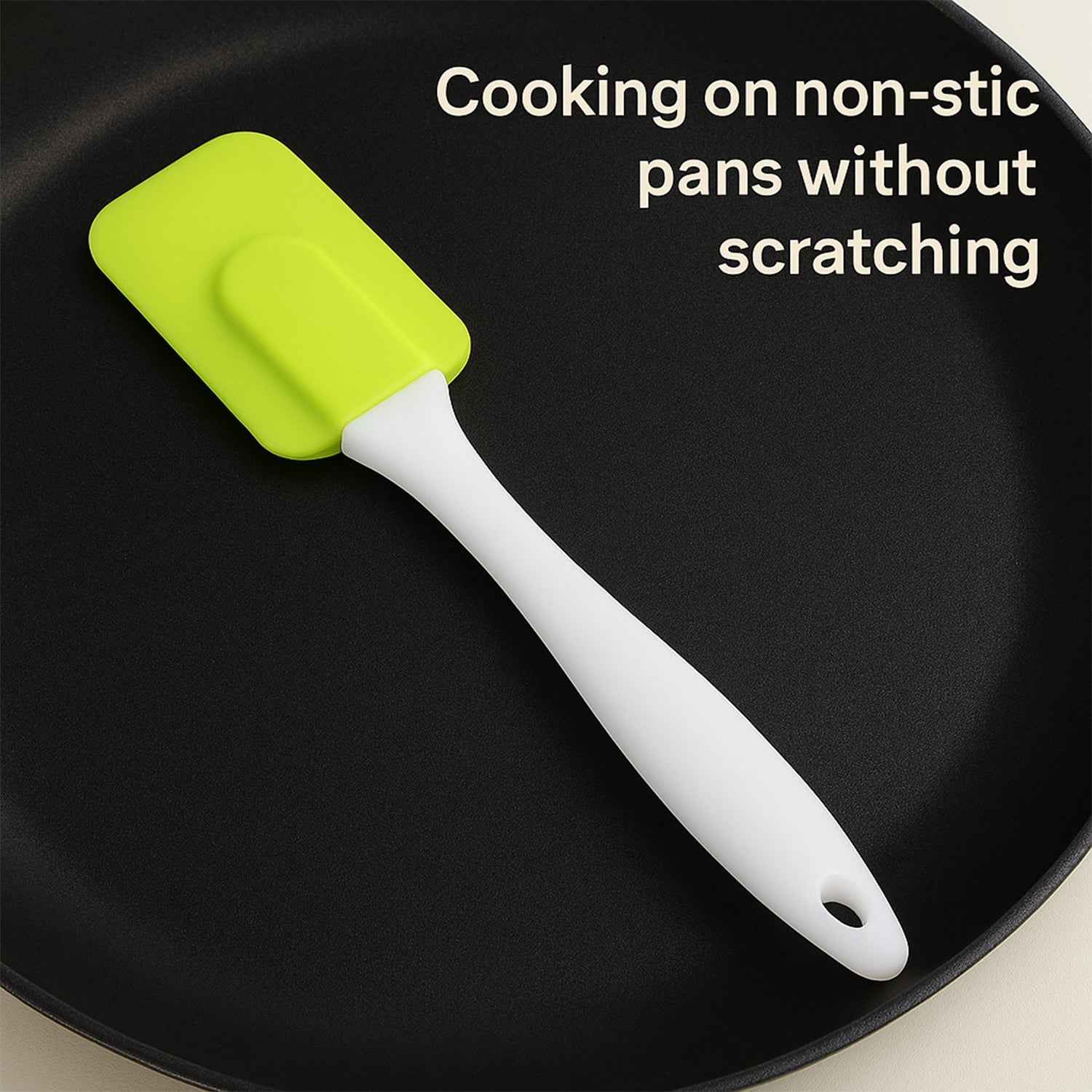 Silicone Cooking Spatula for Baking (1 Pc / 18 Cm / Mix Color)