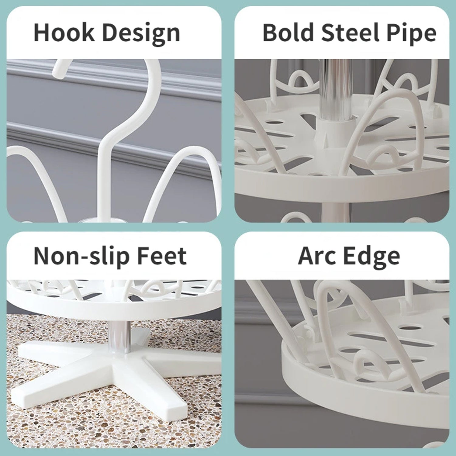 Rotating Shoe Rack, 3 Layer/ 3 Tier Rotating Shoe Rack (1 Pc) Variety Bazaar