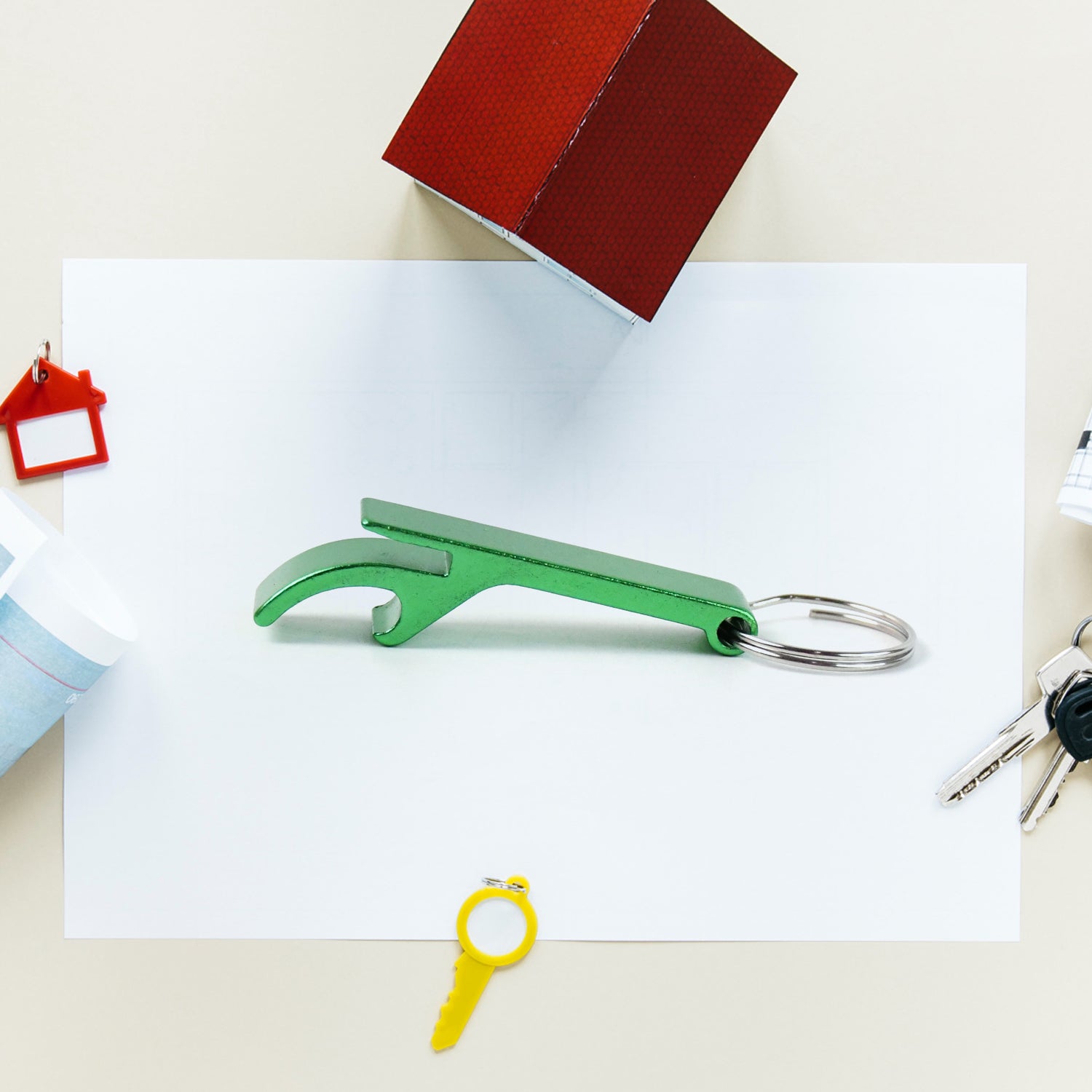 Metal Bottle Opener Keychain (1 Pc) Variety Bazaar