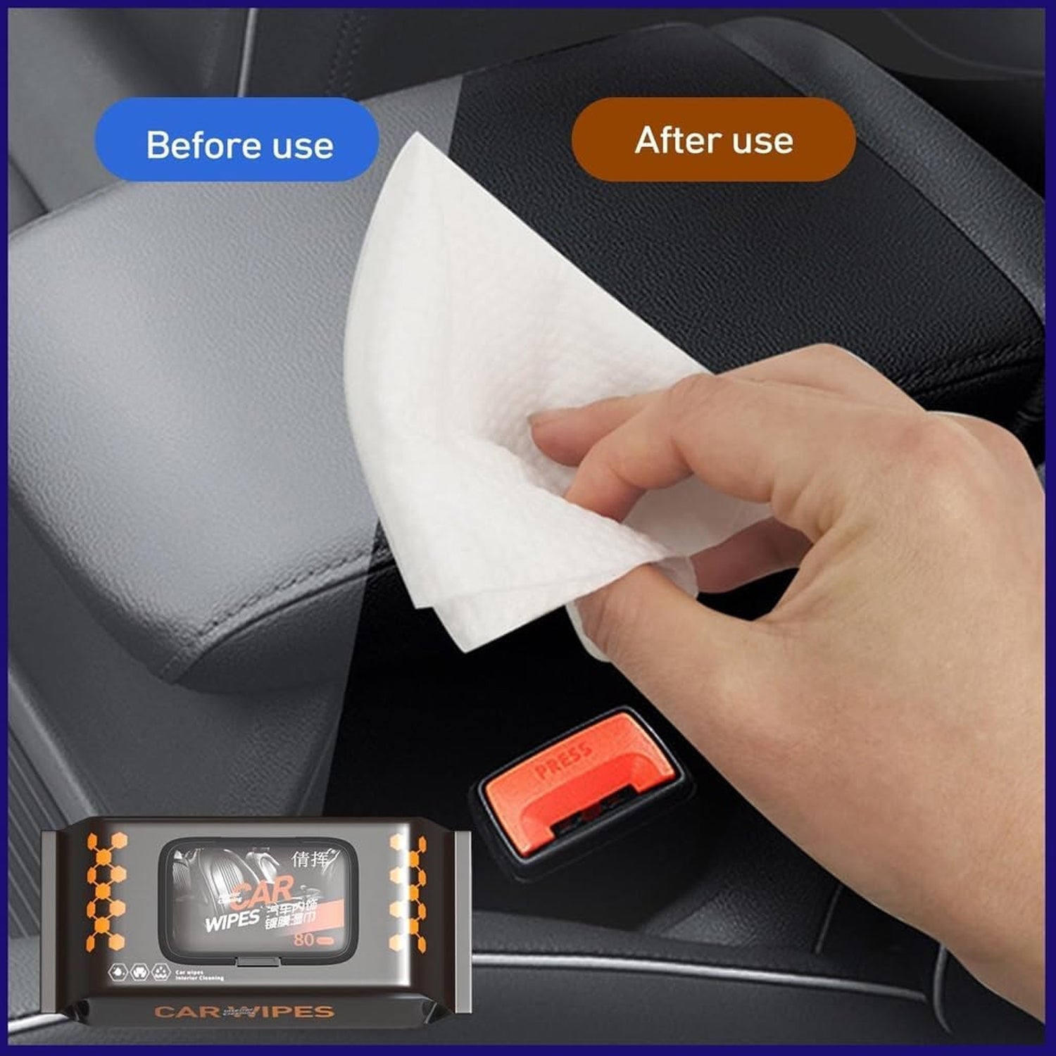 Car Dashboard Scratch Remover Tissue (80 Pcs Set) Variety Bazaar