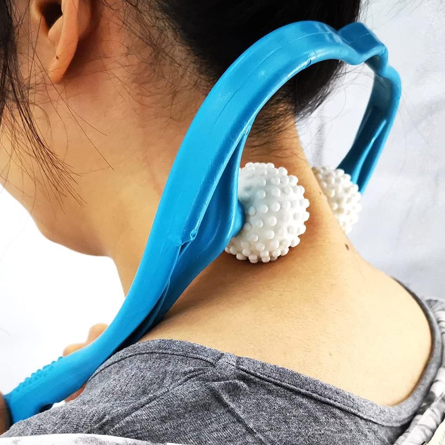 6593 Neck Shoulder Massager, 13.5x7.08in Portable Relieving the Back for Men Relieving the Waist Women Travel Sahayak