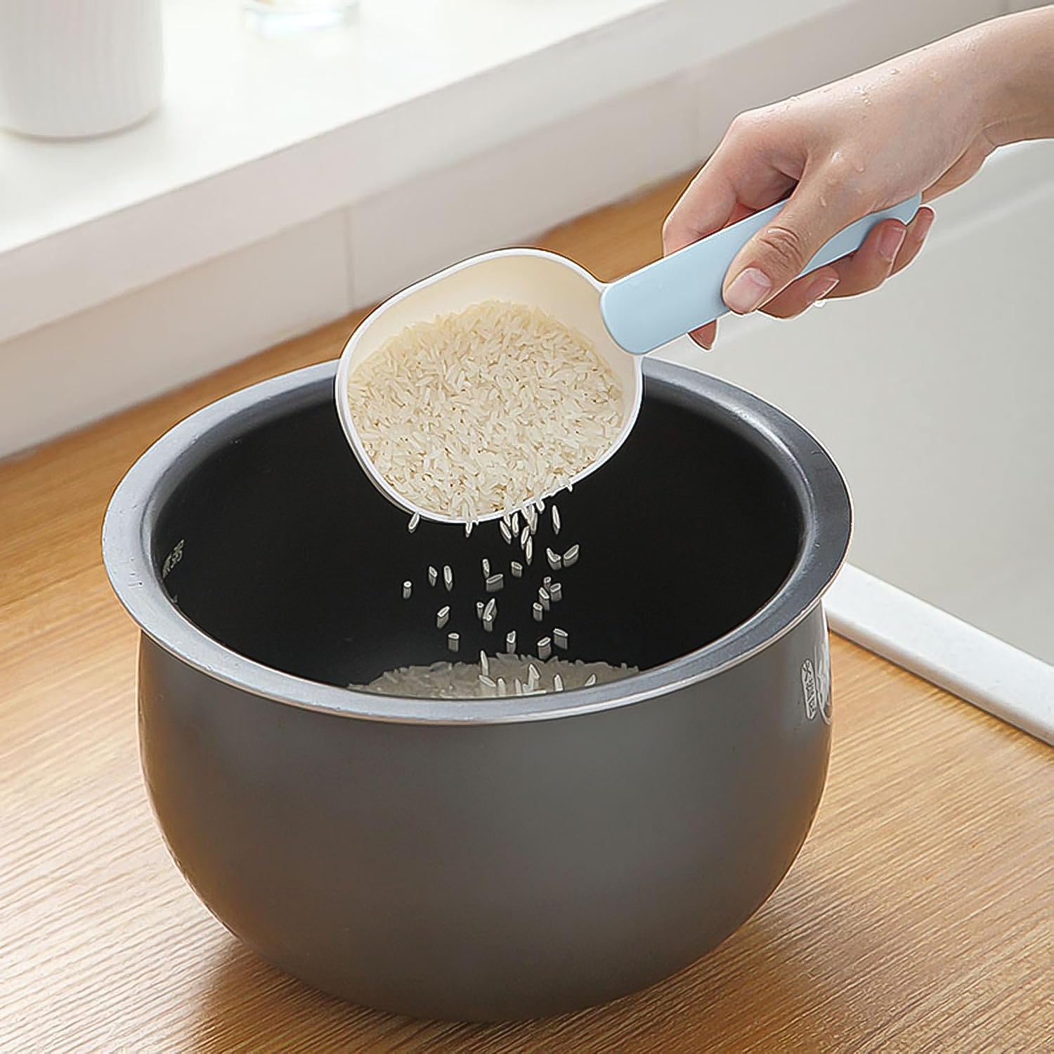 Large Plastic Measuring Spoons Flour Scoops for Home Kitchen (1 Pc) Variety Bazaar