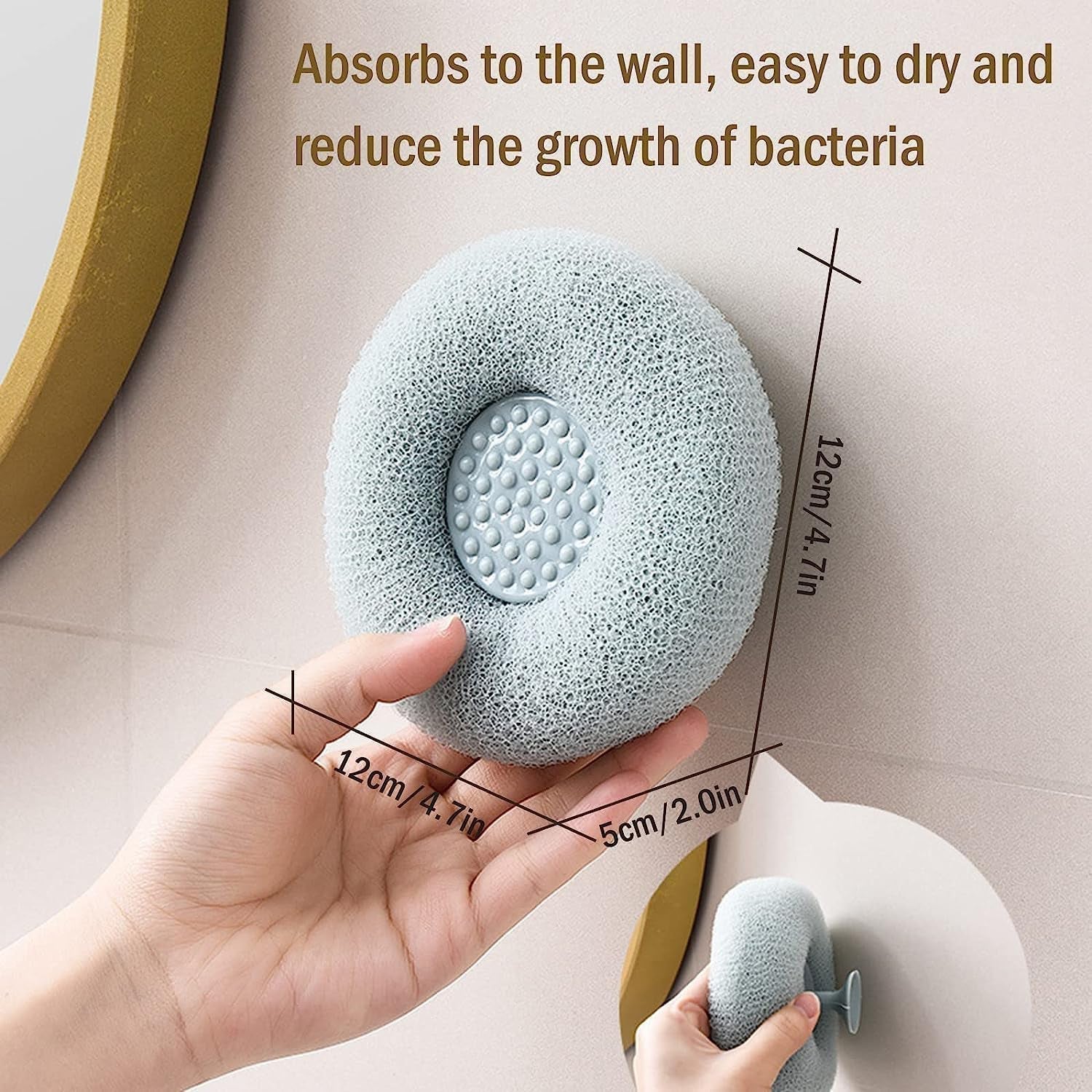 Flower Bath Sponge - Super Soft Body Exfoliator with Suction Cup for Shower & Massage Variety Bazaar