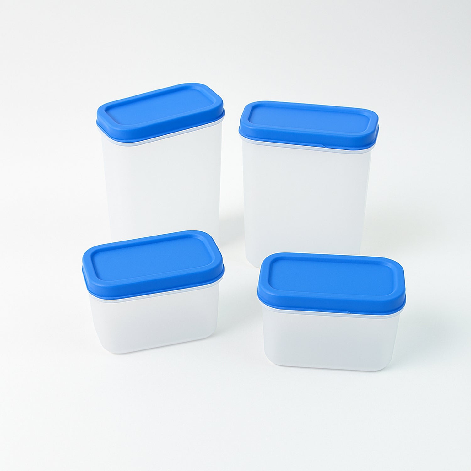 Apex Glory Plastic Storage Container Box Set (4 Pc) Variety Bazaar