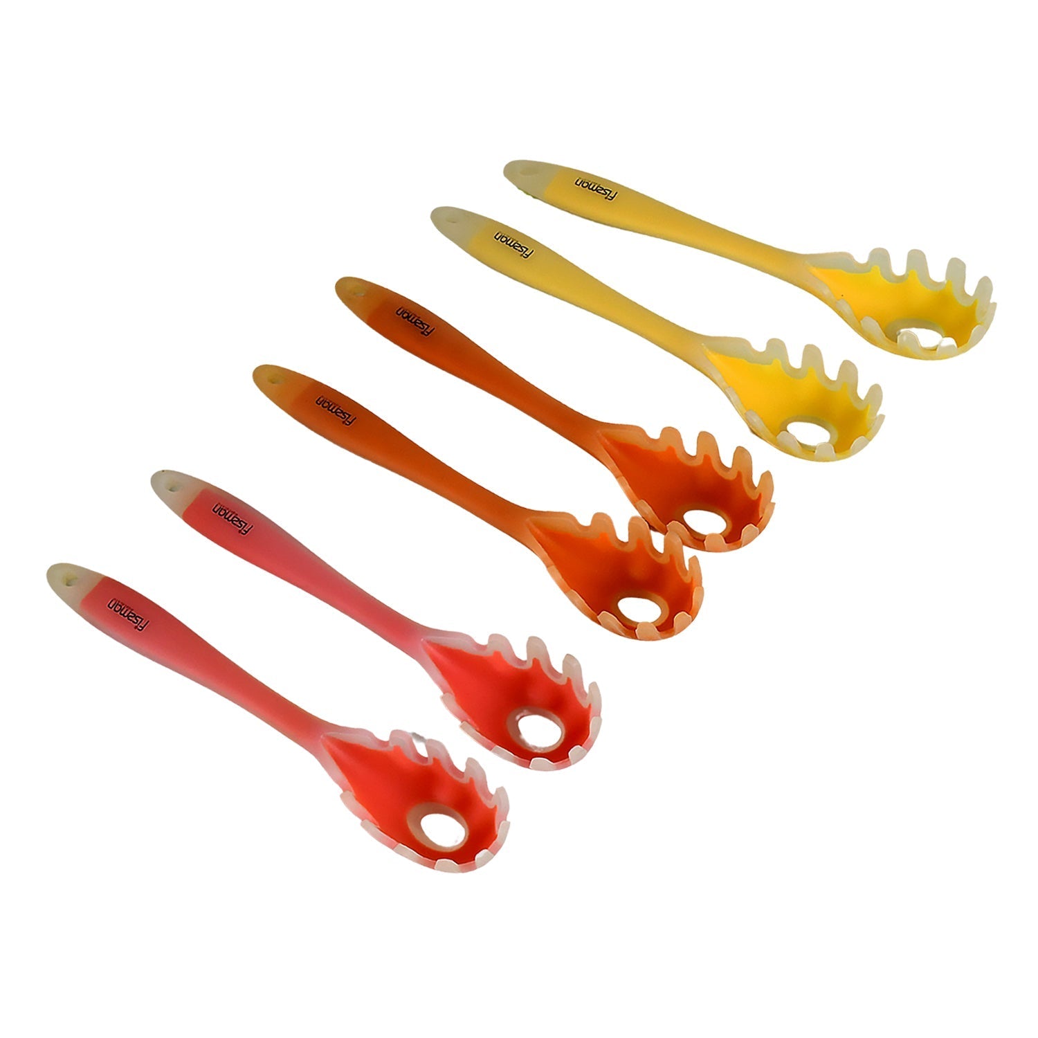 Silicone Kitchen Utensil Set - 6-Piece Heat-Resistant Non-Stick Cooking Spoons Variety Bazaar