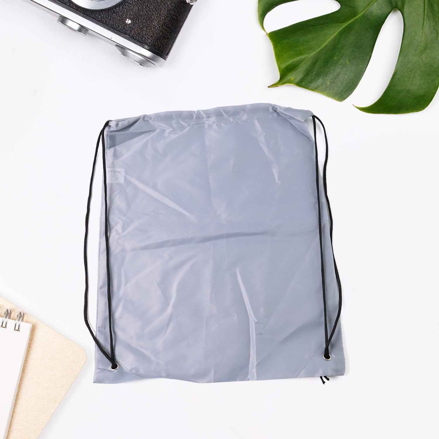 Water-Resistant Nylon Drawstring Backpack Bag (1 Pc)