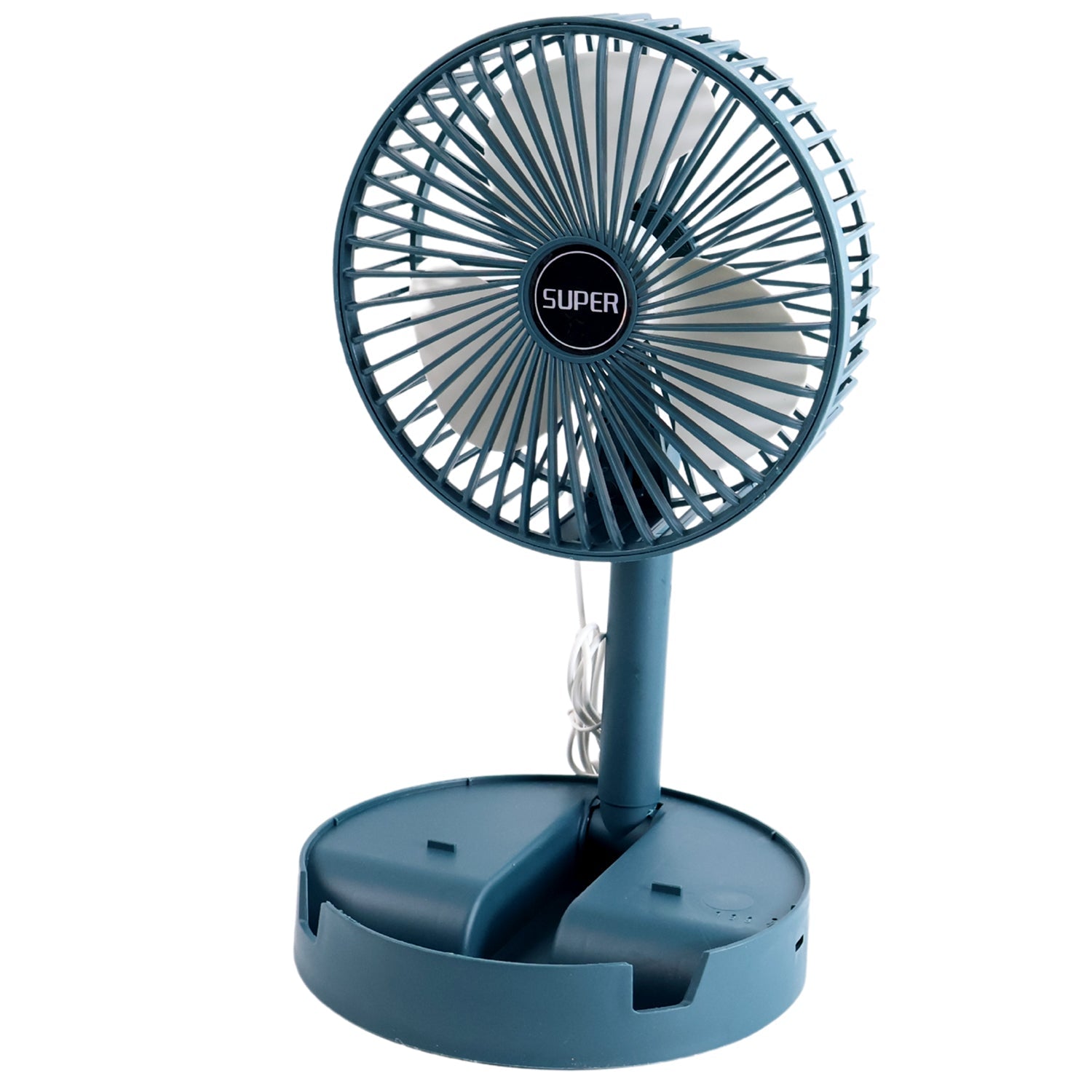 Adjustable Portable Desktop Fan - Telescopic Silent Personal Cooling for Office & Travel (Battery Not Include) Variety Bazaar