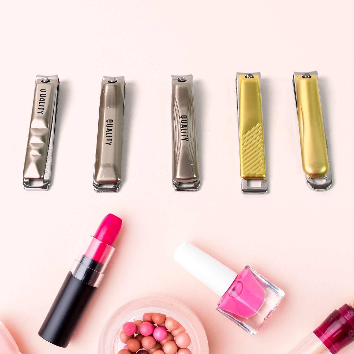 Stainless Steel Folding Portable Large Nail Clippers with Nail File (1 Pc / Mix Design) Variety Bazaar