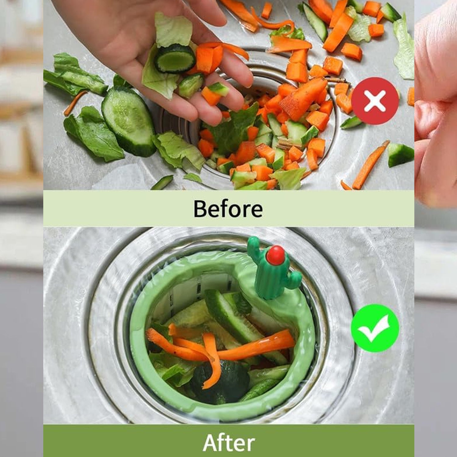 Plastic Kitchen Sink Drain Strainer (1 Pc) Variety Bazaar