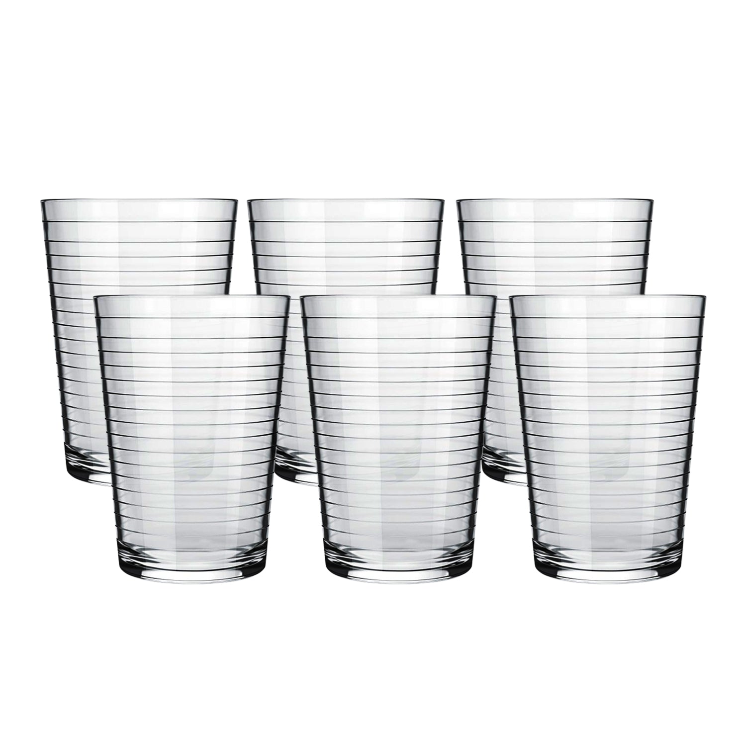 Apex Pyramid Ringo Plastic Glass – 300ml Approx | Durable, Crystal-Clear Tumbler Variety Bazaar