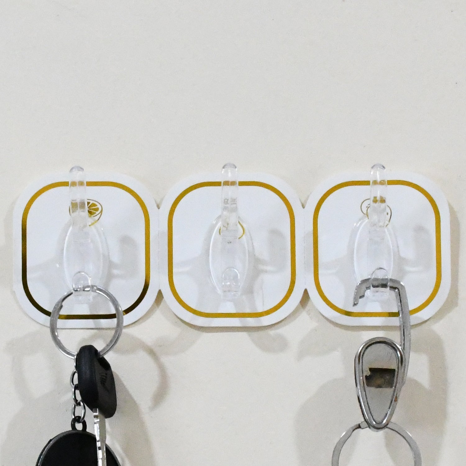 TRANSPARENT ADHESIVE WALL HOOK (6 PCS SET) Variety Bazaar