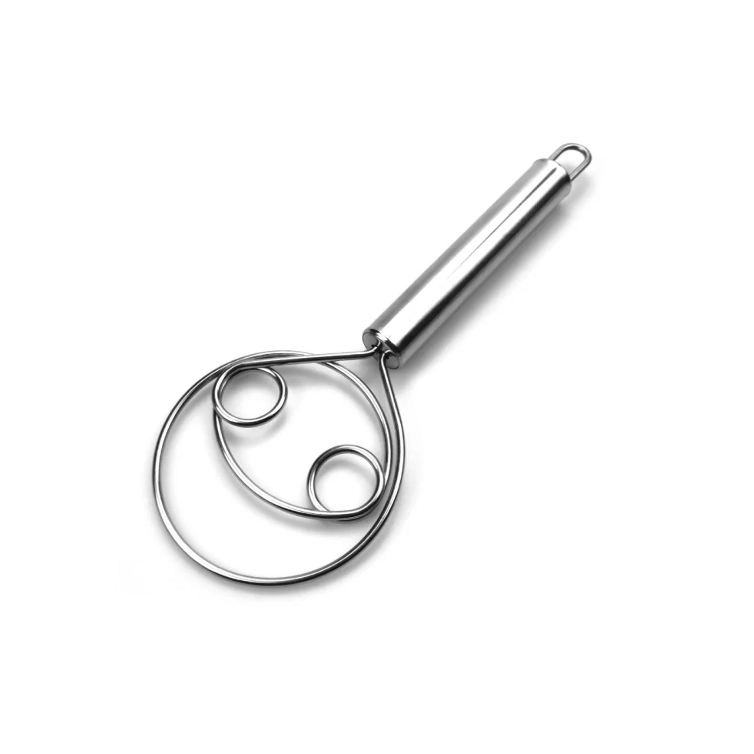 Dough Whisk, Premium Stainless Steel Dutch Whisk, Dough Hand Mixer Artisan Blender For Egg, Bread, Cake, Pastry, Pizza Dough - Perfect Baking Tools, Whisking, Tirring Kitchen Tools (1 Pc) Variety Bazaar