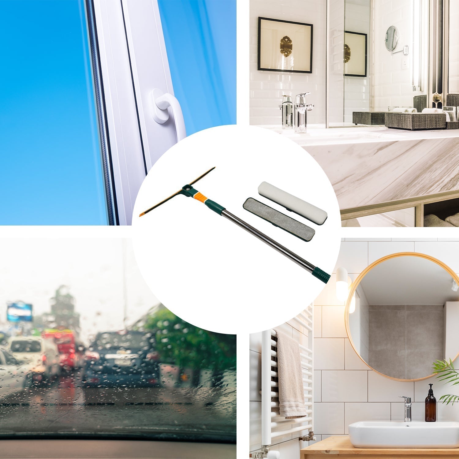 3-in-1 Glass Wiper – Multi-Surface Cleaner for Home & Office Variety Bazaar