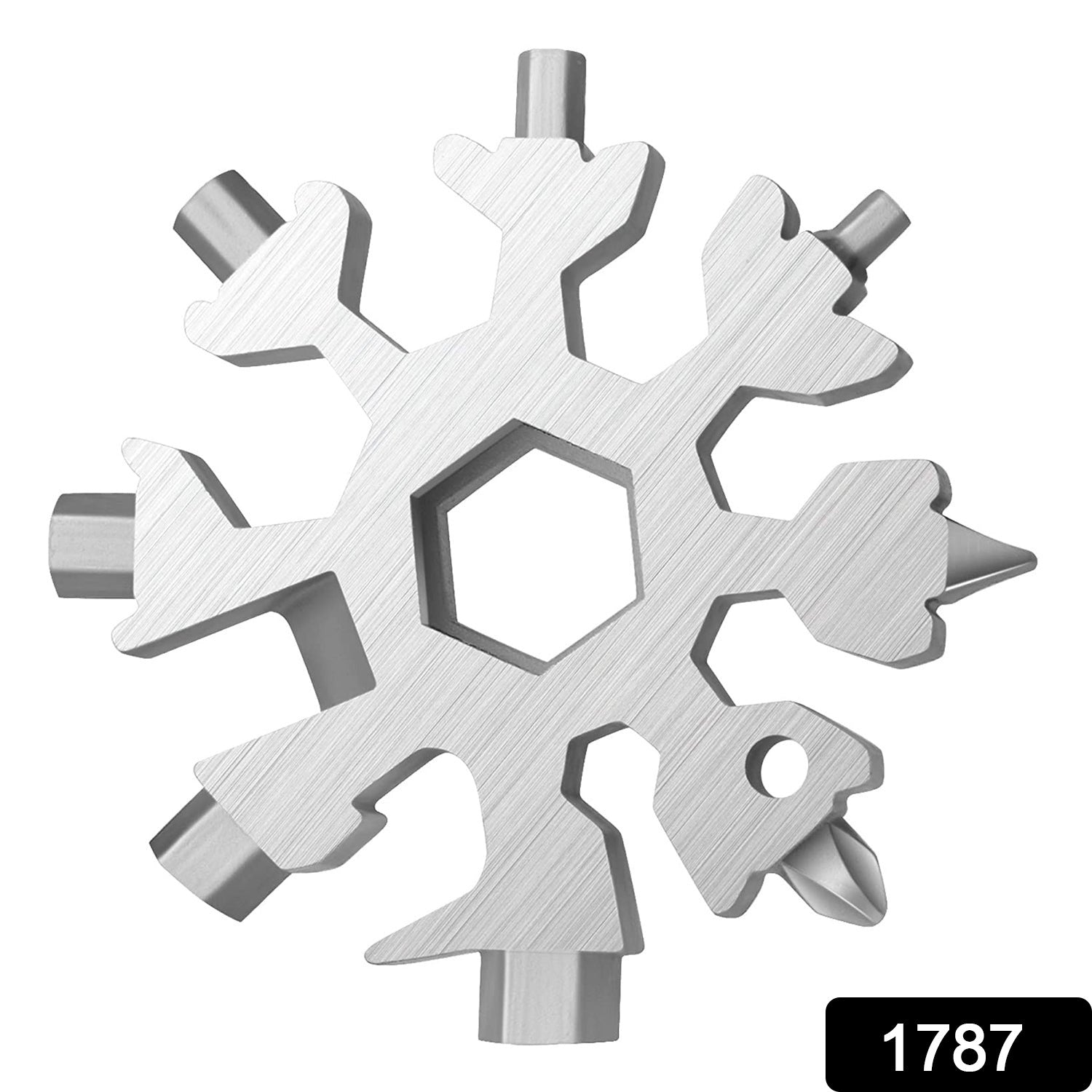 Durable & Portable 18 in 1 Snowflake Multi-Tool, Snowflake Bottle Opener Flat Phillips Screwdriver Kit Wrench Variety Bazaar
