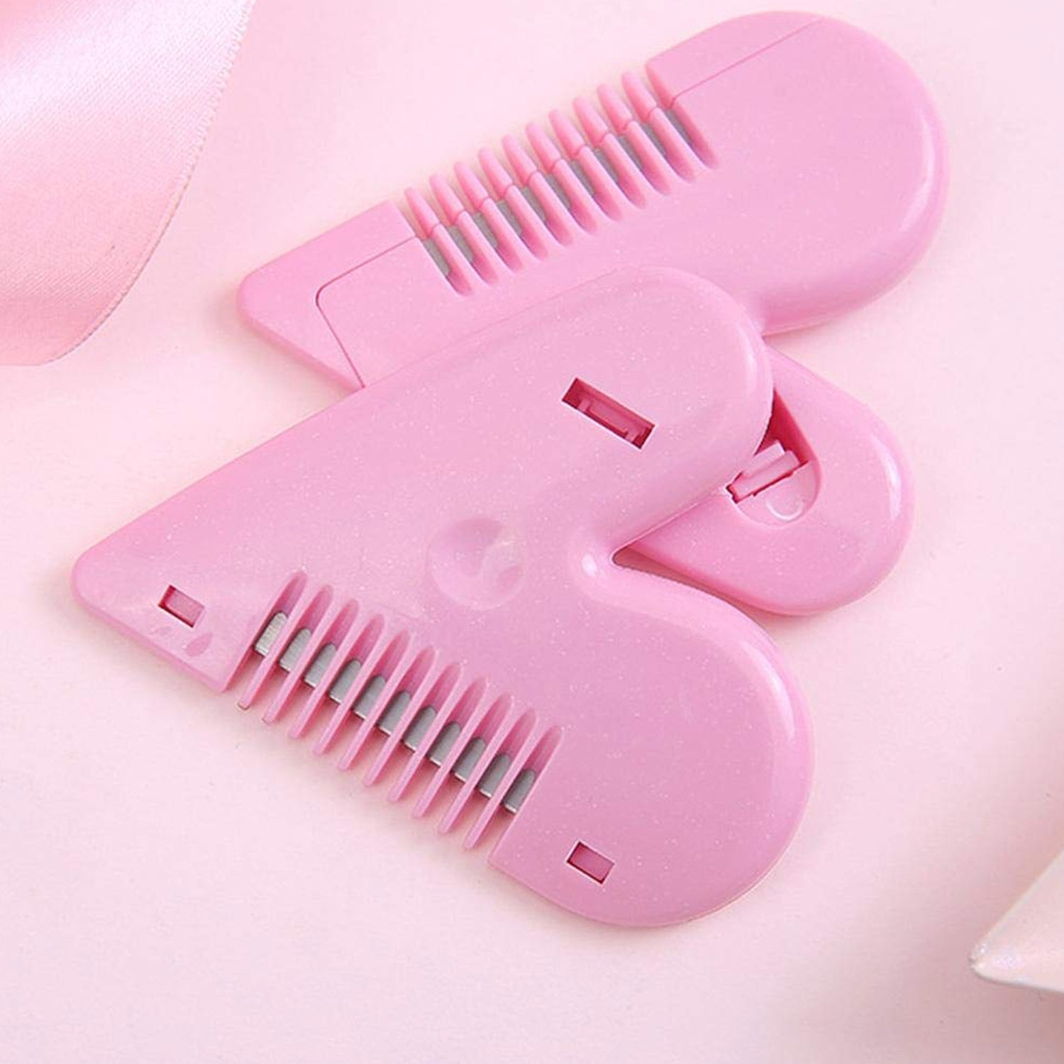 Heart Shape Plastic Hair Cutting Scissors (1 Pc / With Card Packing) Variety Bazaar