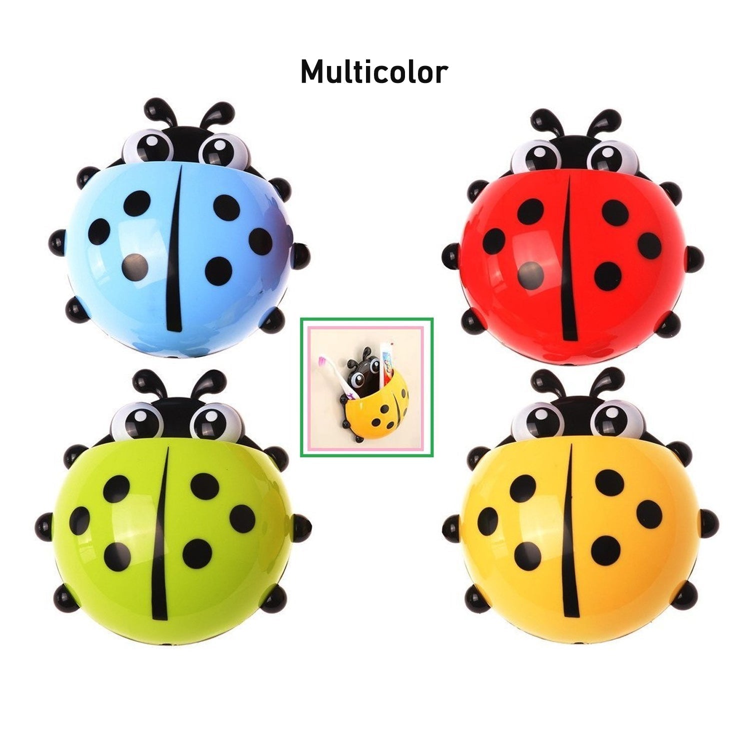 Ladybug Toothbrush Holder (1 Pc) Variety Bazaar