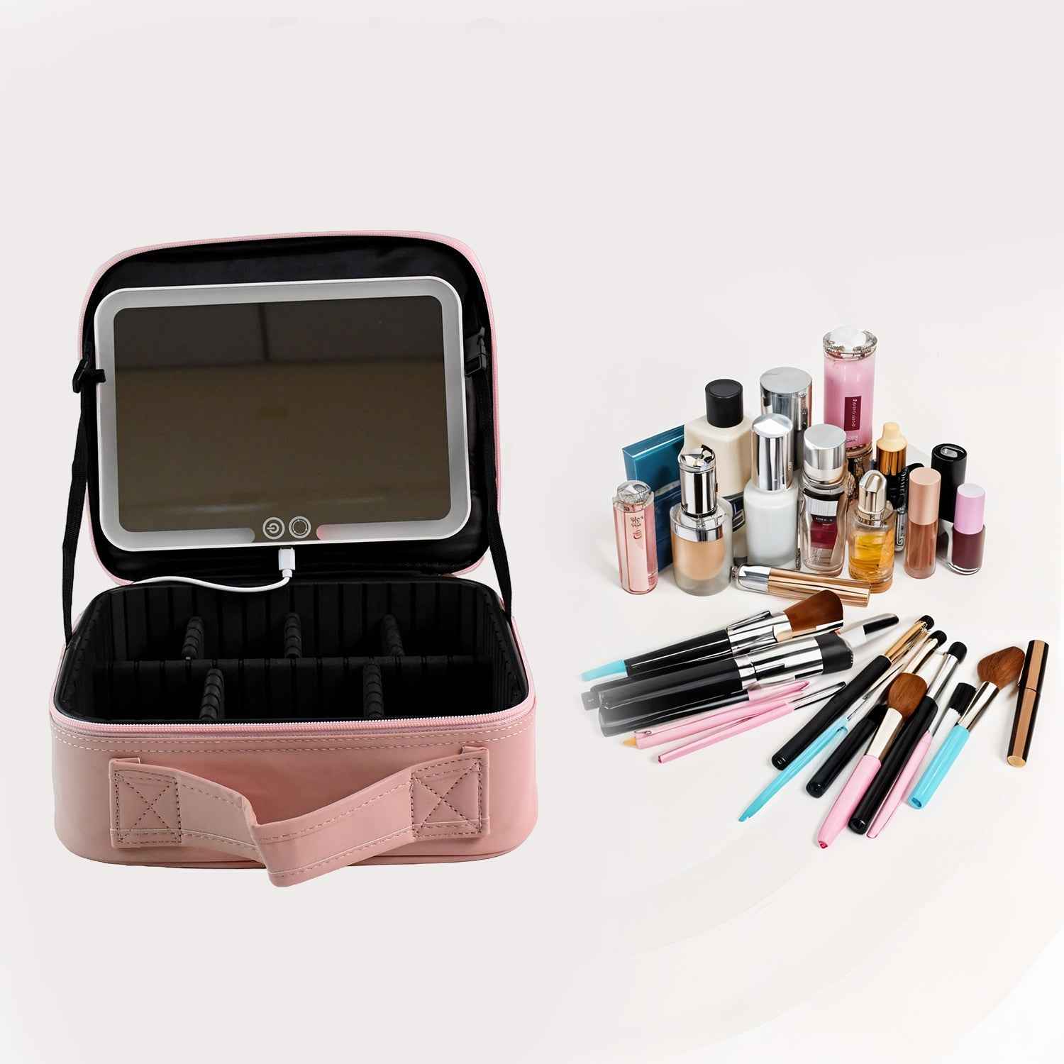 Premium LED Light Makeup Organizer Box