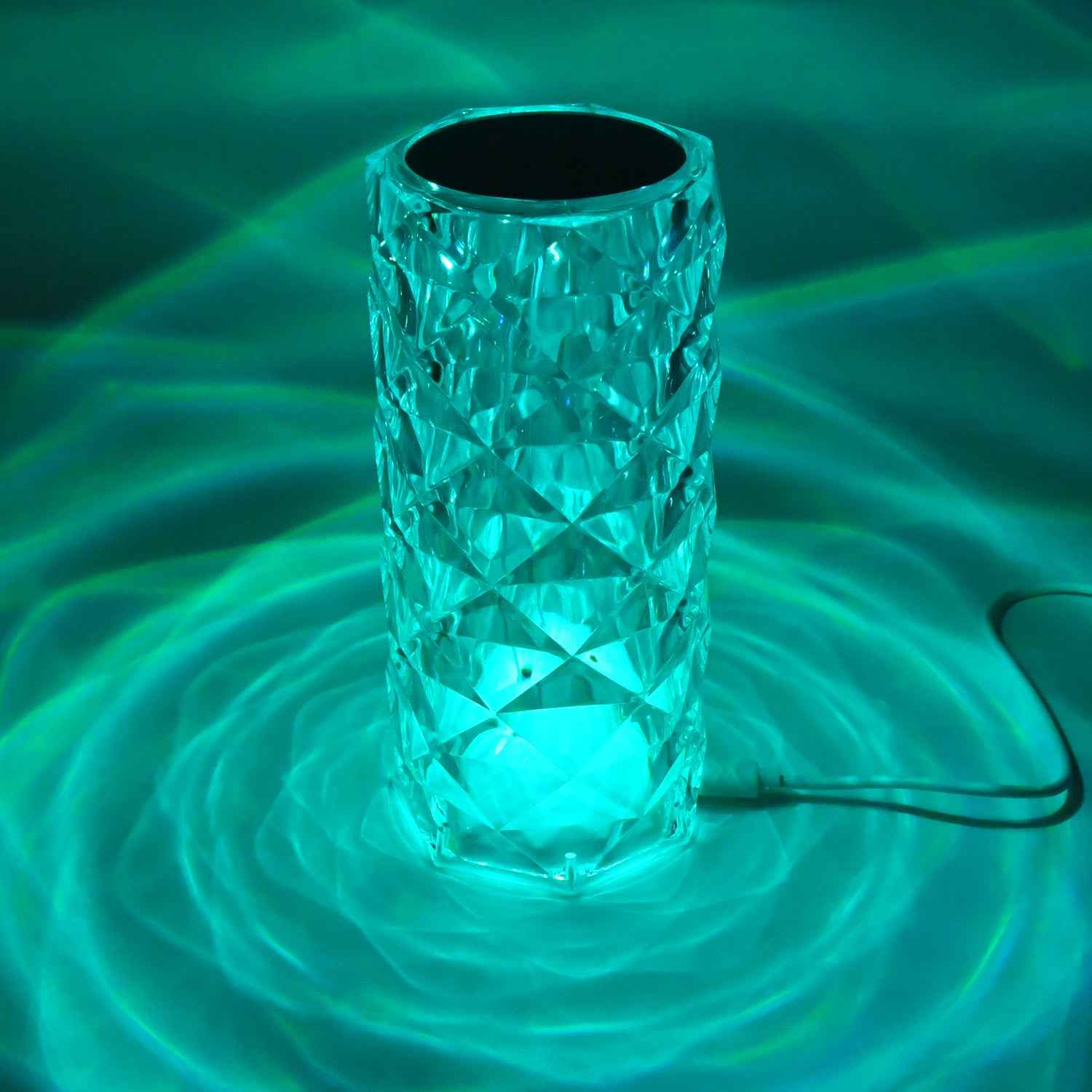 Crystal LED Touch Table Lamp with Remote Control