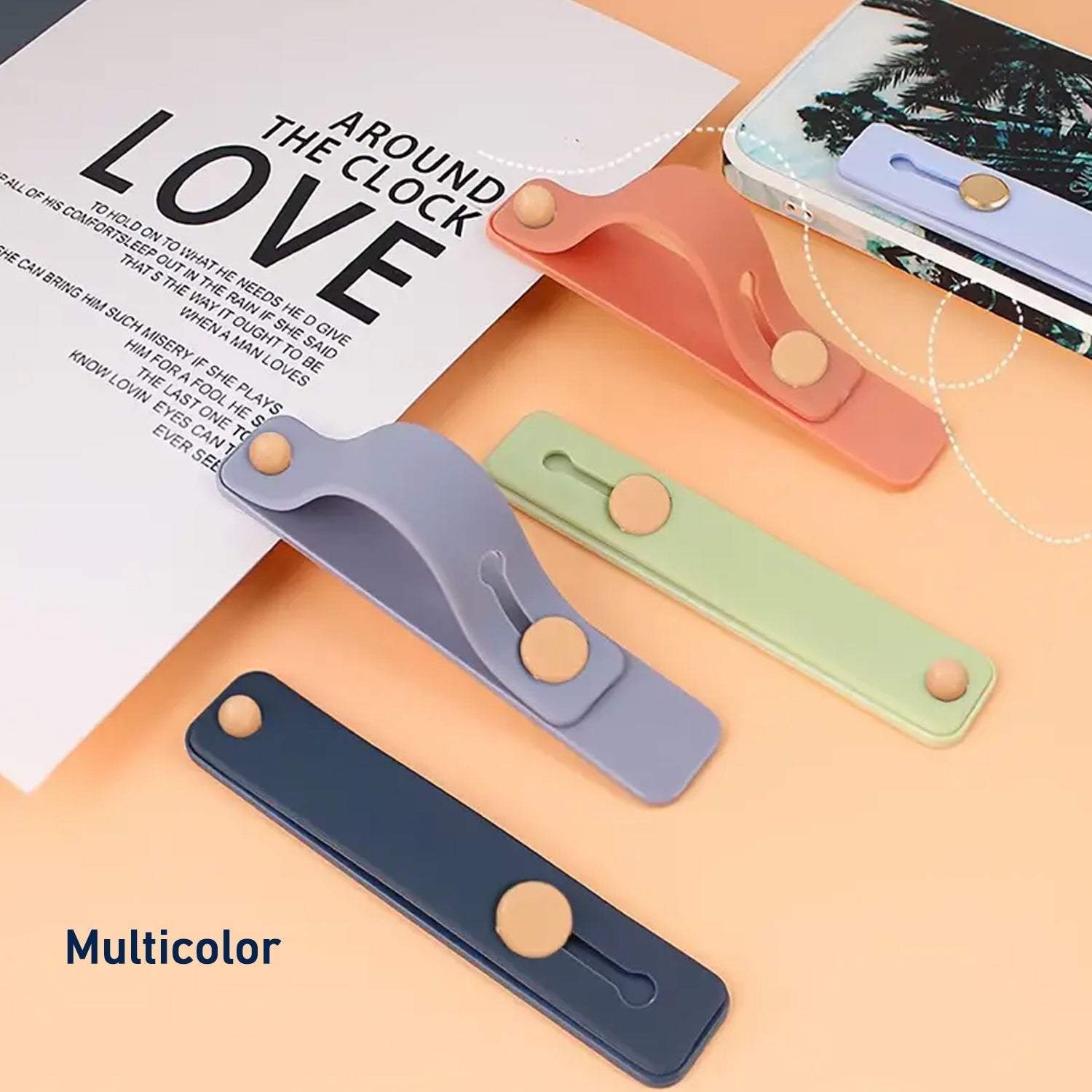 Phone Loop Finger Holder, Phone Grip Straps Silicone Phone Finger Strap (1 Pc) Variety Bazaar