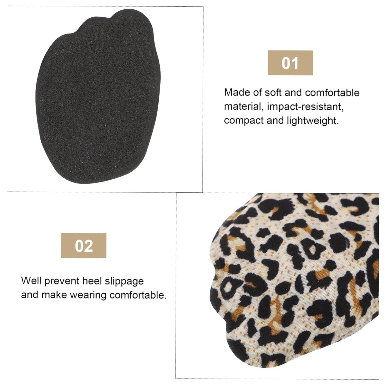 High Shoe Heel Cushion Inserts Non Slip Prevent Calluses Insole Pads (1 Pair / Mix Design) Variety Bazaar