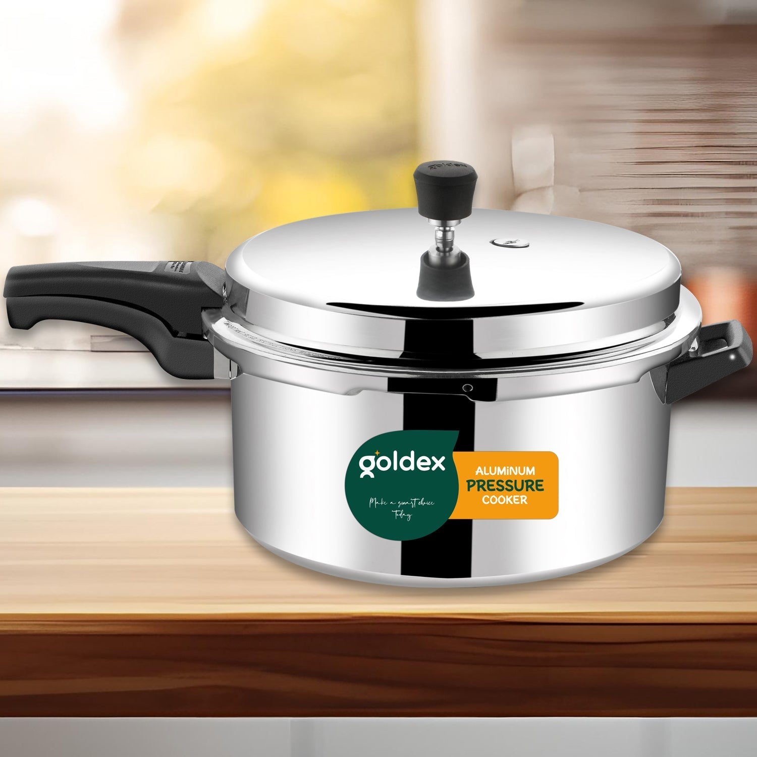 Aluminium Classic Goldex Pressure Cookers With Outer Lid (12 Litres / 5-Year warranty) travel sahayak