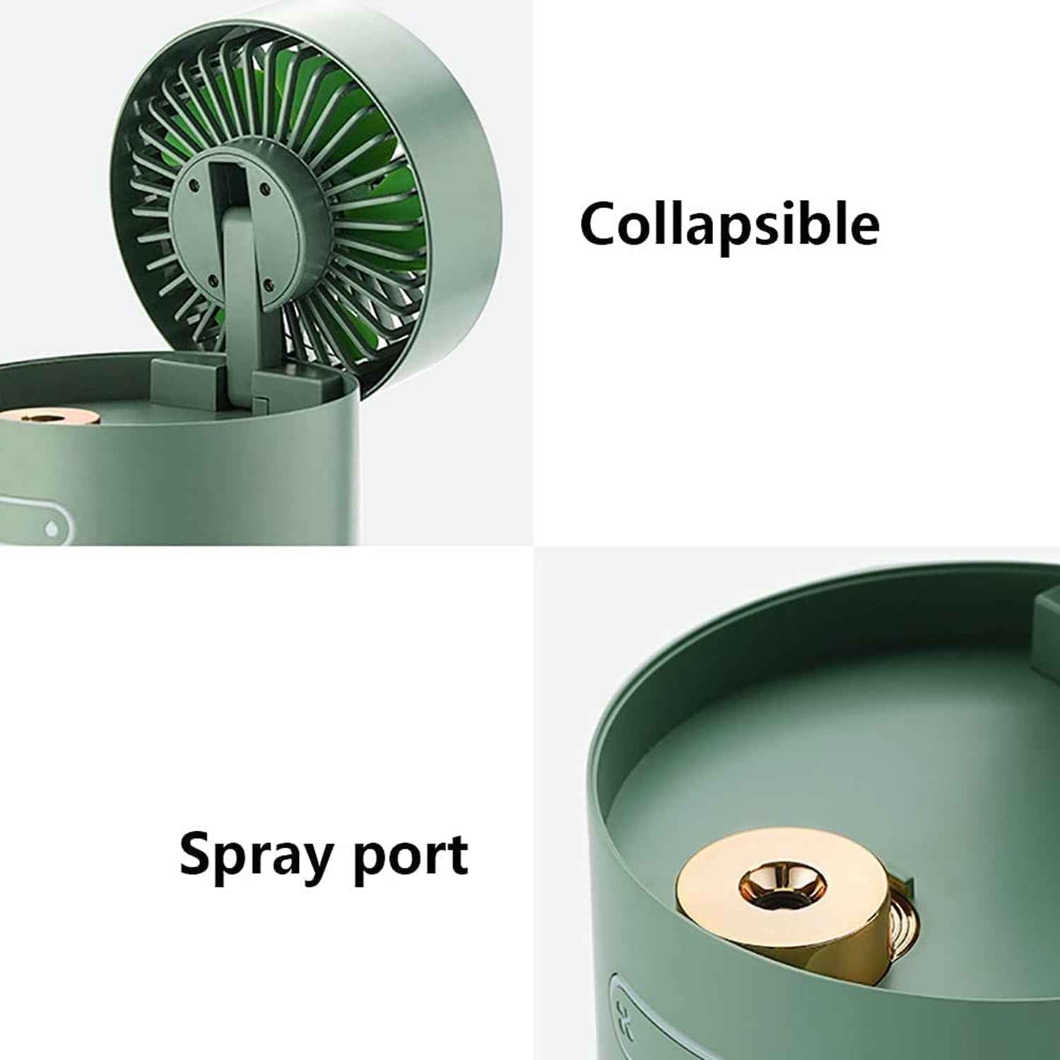 Mini Desktop Cooling Fan with Humidifier Spray