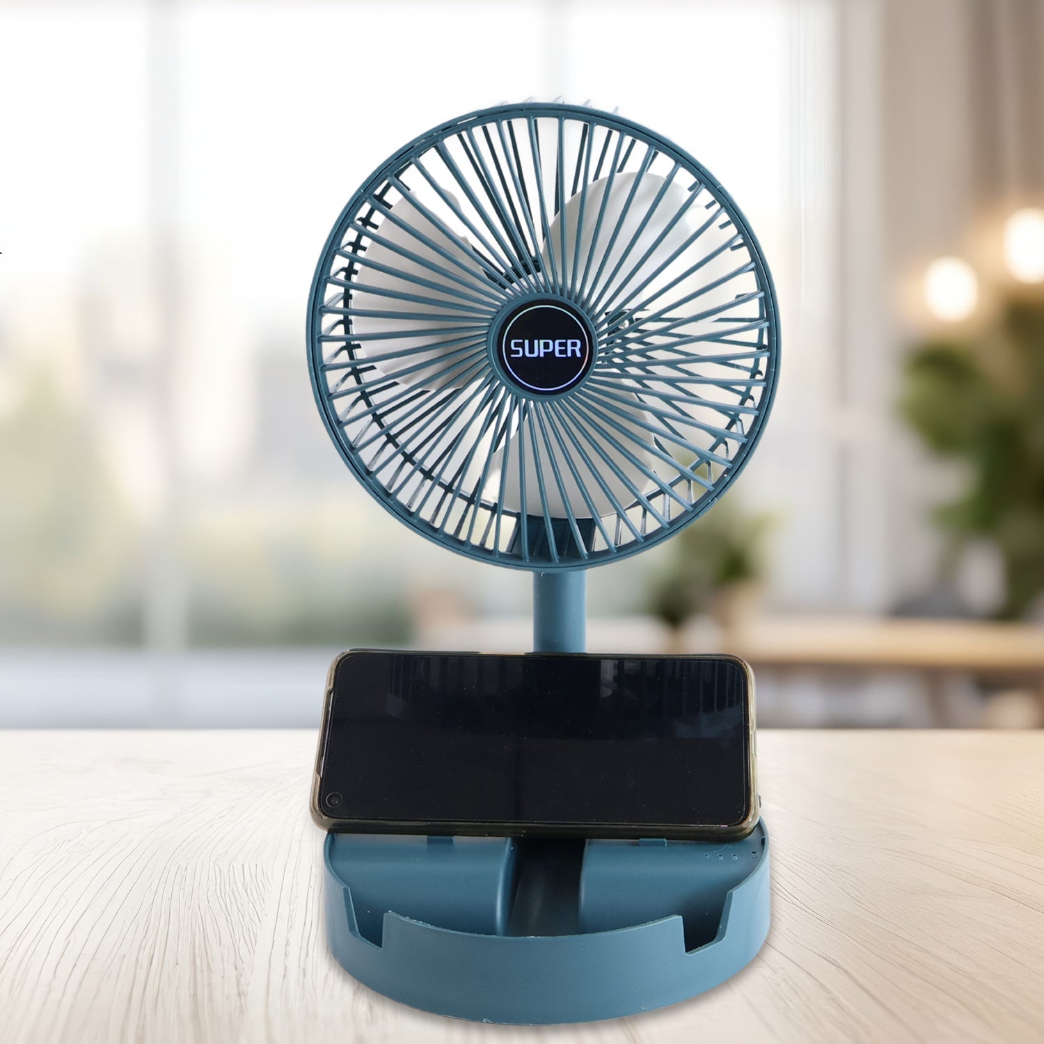 Adjustable Portable Desktop Fan - Telescopic Silent Personal Cooling for Office & Travel (Battery Not Include) Variety Bazaar