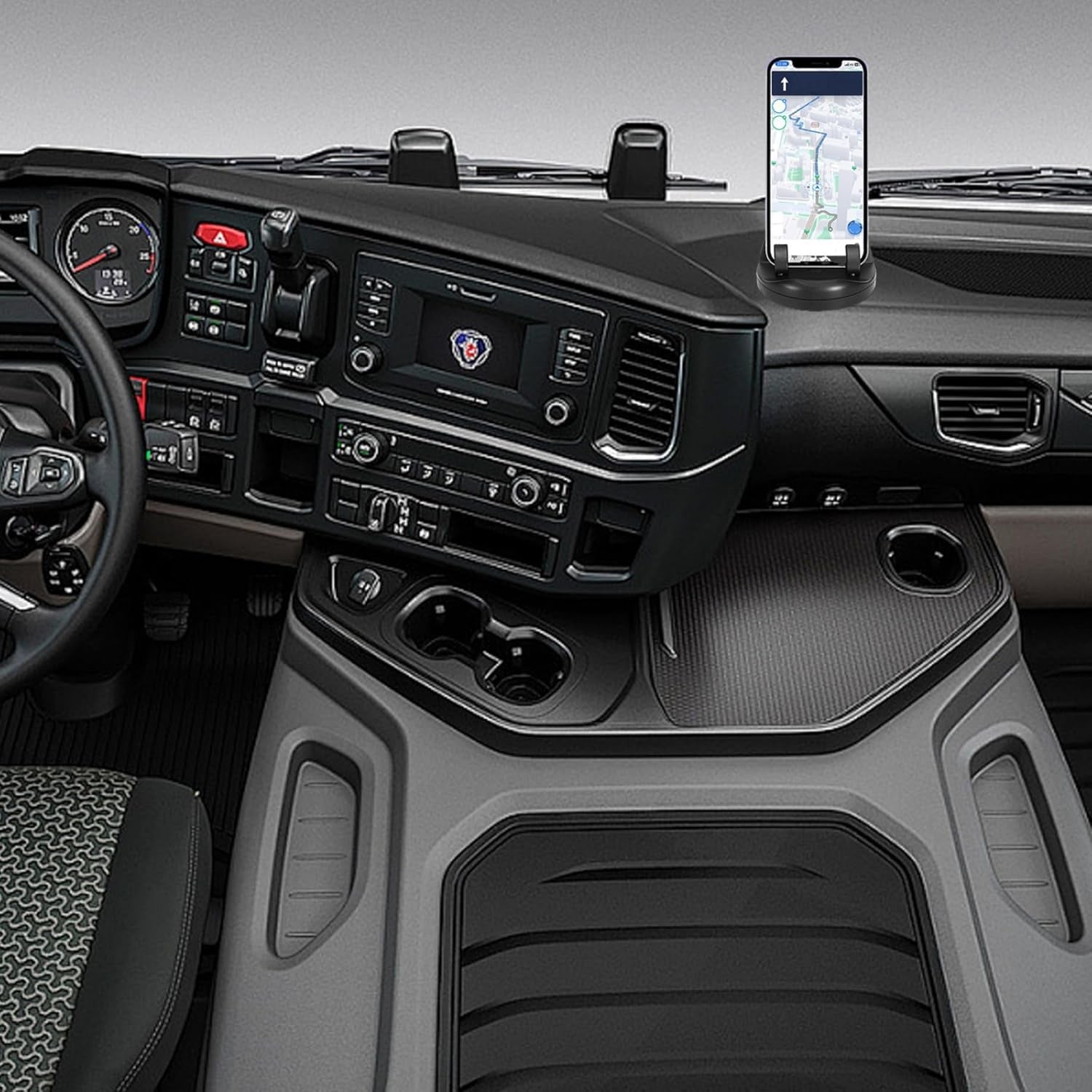 2 in 1 Car Anti-Slip Mat, Phone Holder Non Slip Sticky Phone Mount Holder (1 Set) Variety Bazaar