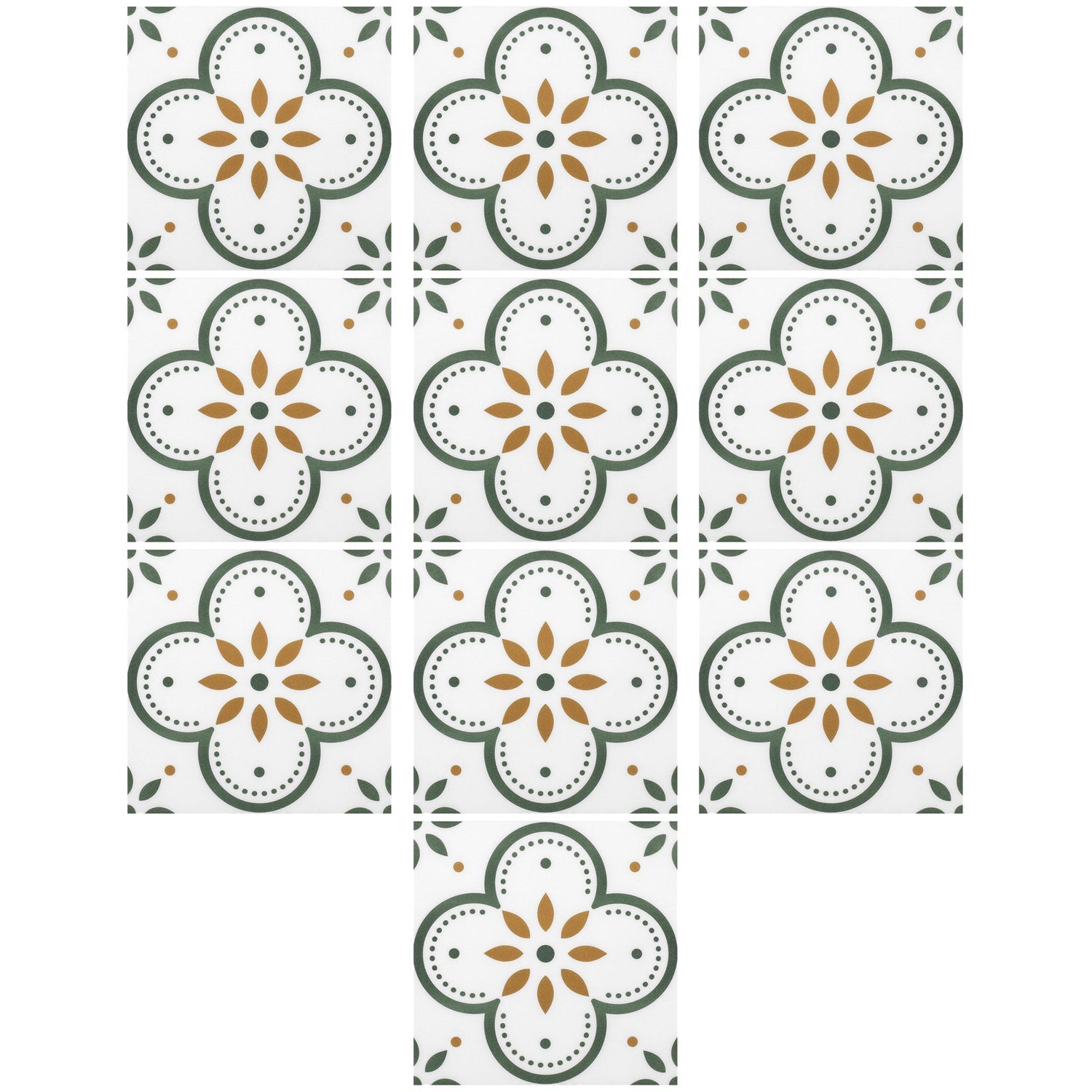 Peel and Stick Floor Tiles Kitchen / Bathroom Backsplash Sticker Detachable Waterproof DIY Tile Stickers for Wall Decoration Tiles Home Decoration (8x8 Inch / 10 Pcs Set) Variety Bazaar