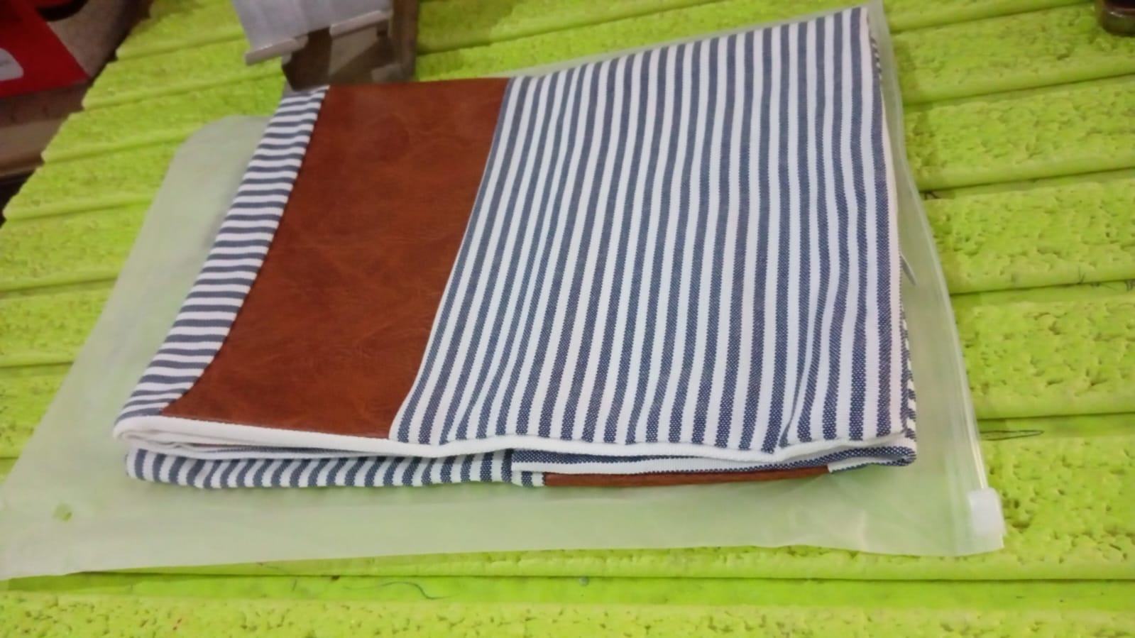 Pillow Covers, leather & cotton Cushion Covers (16 × 16 Inch / 1 Pair / 2 Pc) Variety Bazaar