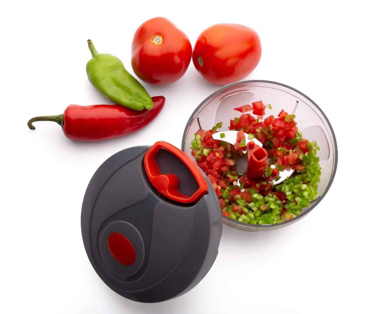 080 Manual Food Chopper Compact Powerful Hand Held Vegetable Chopperblender