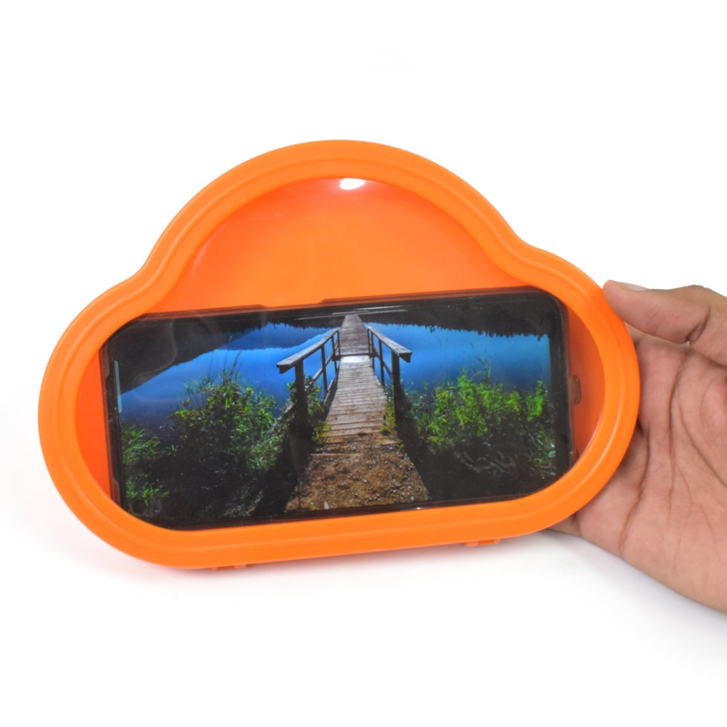 Smartphone / Mobile Stand, Waterproof Case, Smartphone Stand Case (1 Pc/ Orange) Variety Bazaar