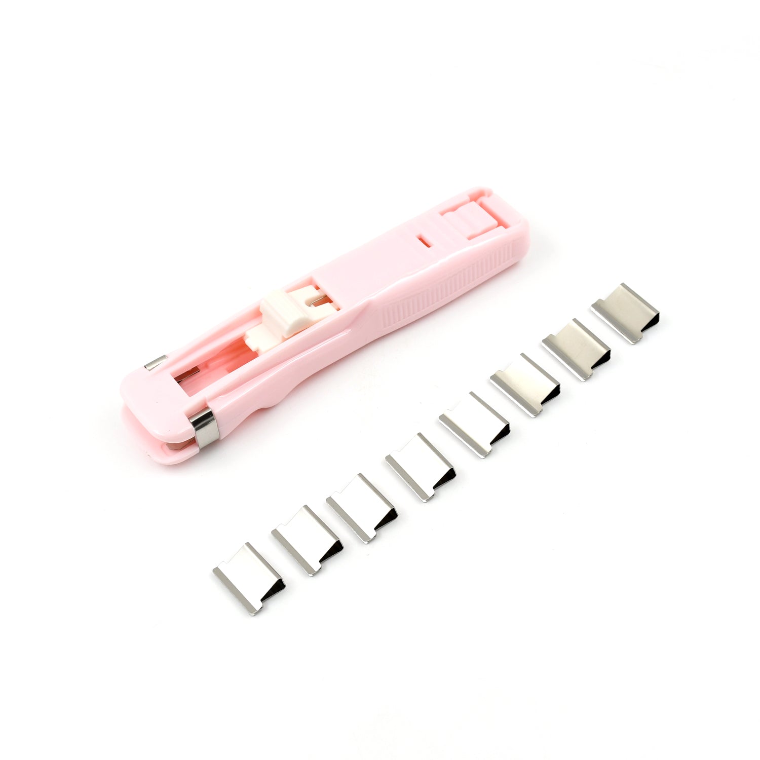 Portable Paper Clamp With 8 Pcs Clip Dispenser Handheld Paper Fast Clam (1 Set) Variety Bazaar