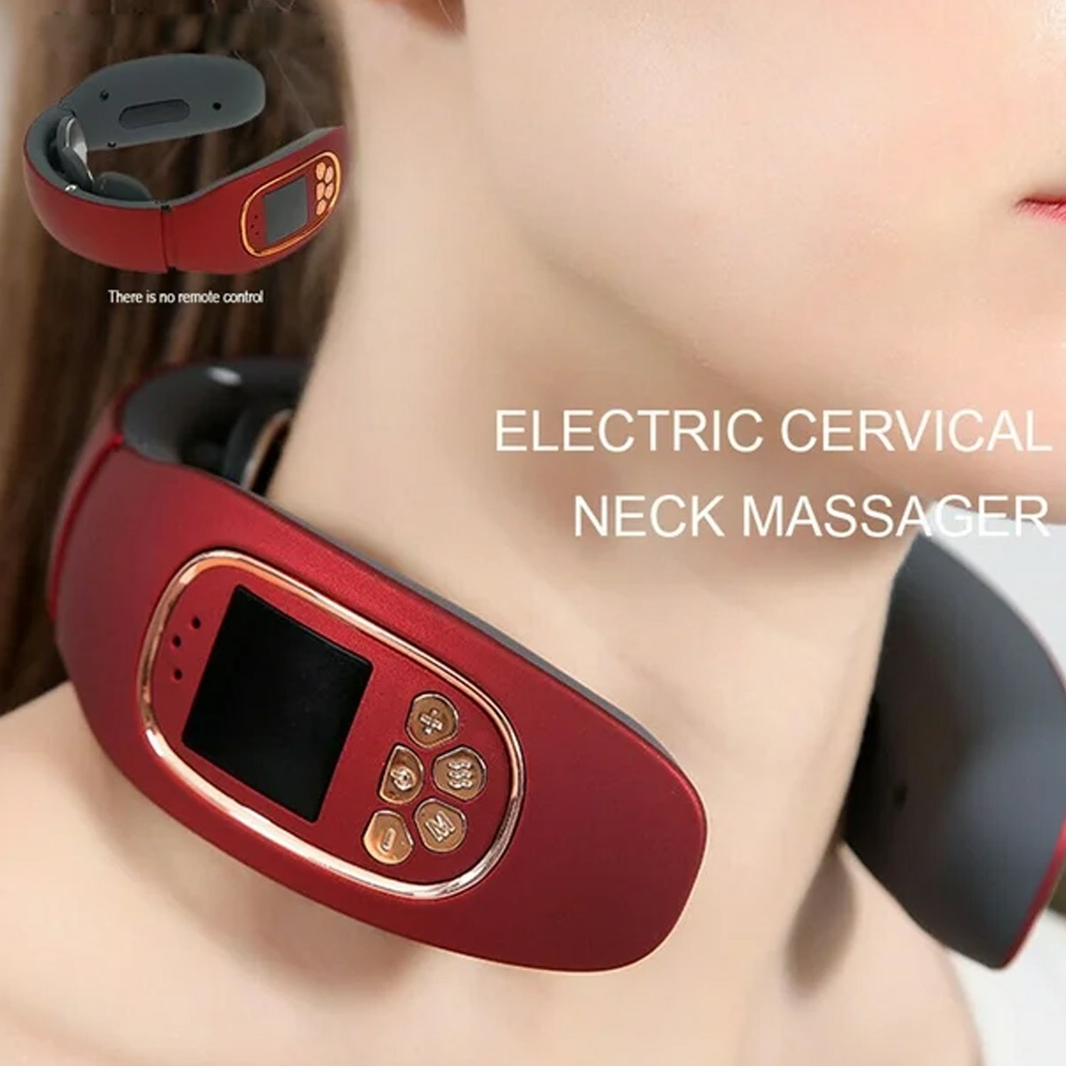 3 Heads Smart Electric Neck and Back Pulse Massager (1 Pc) travel sahayak