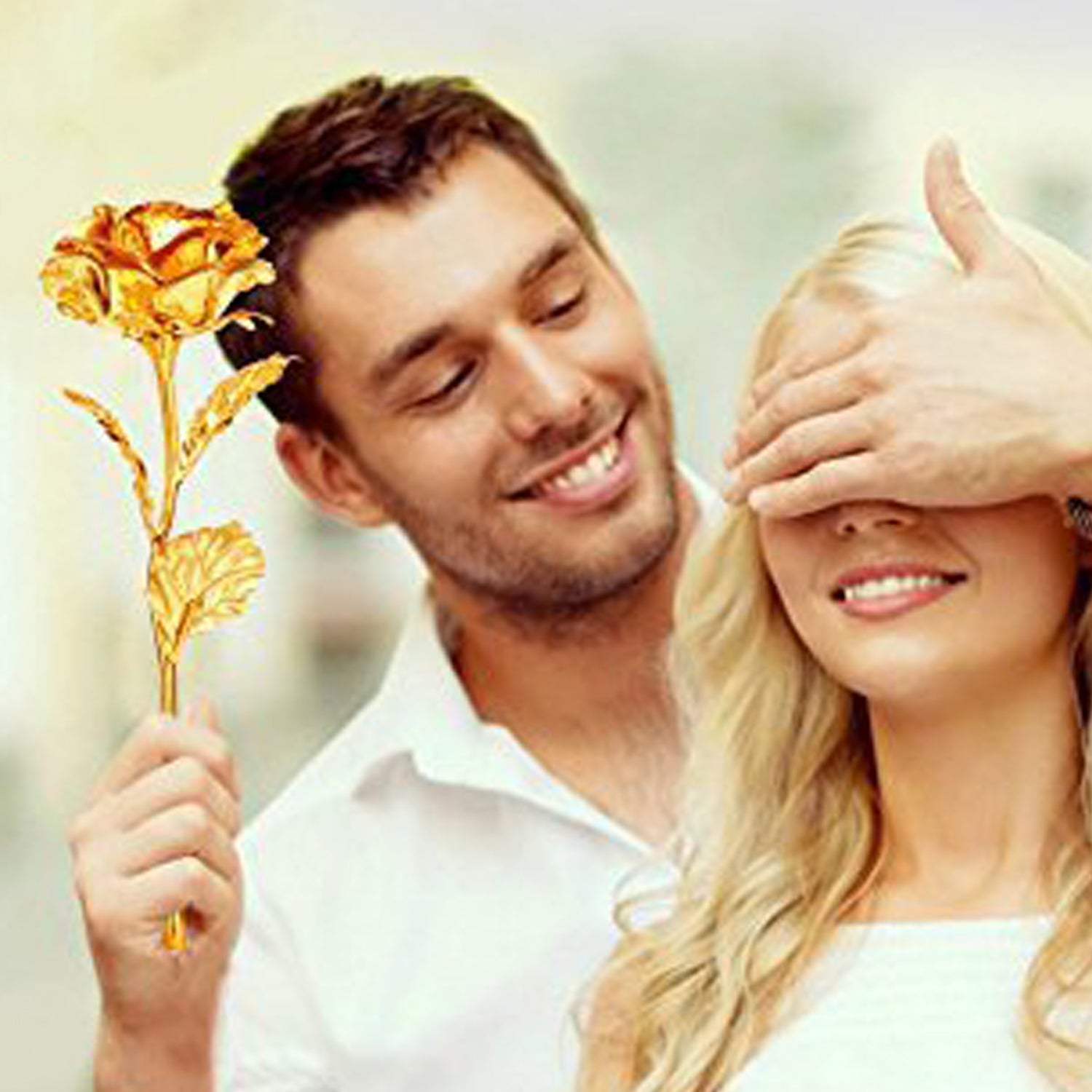 Luxury Decorative Gold Plated Artificial Golden Rose with Premium Box Variety Bazaar