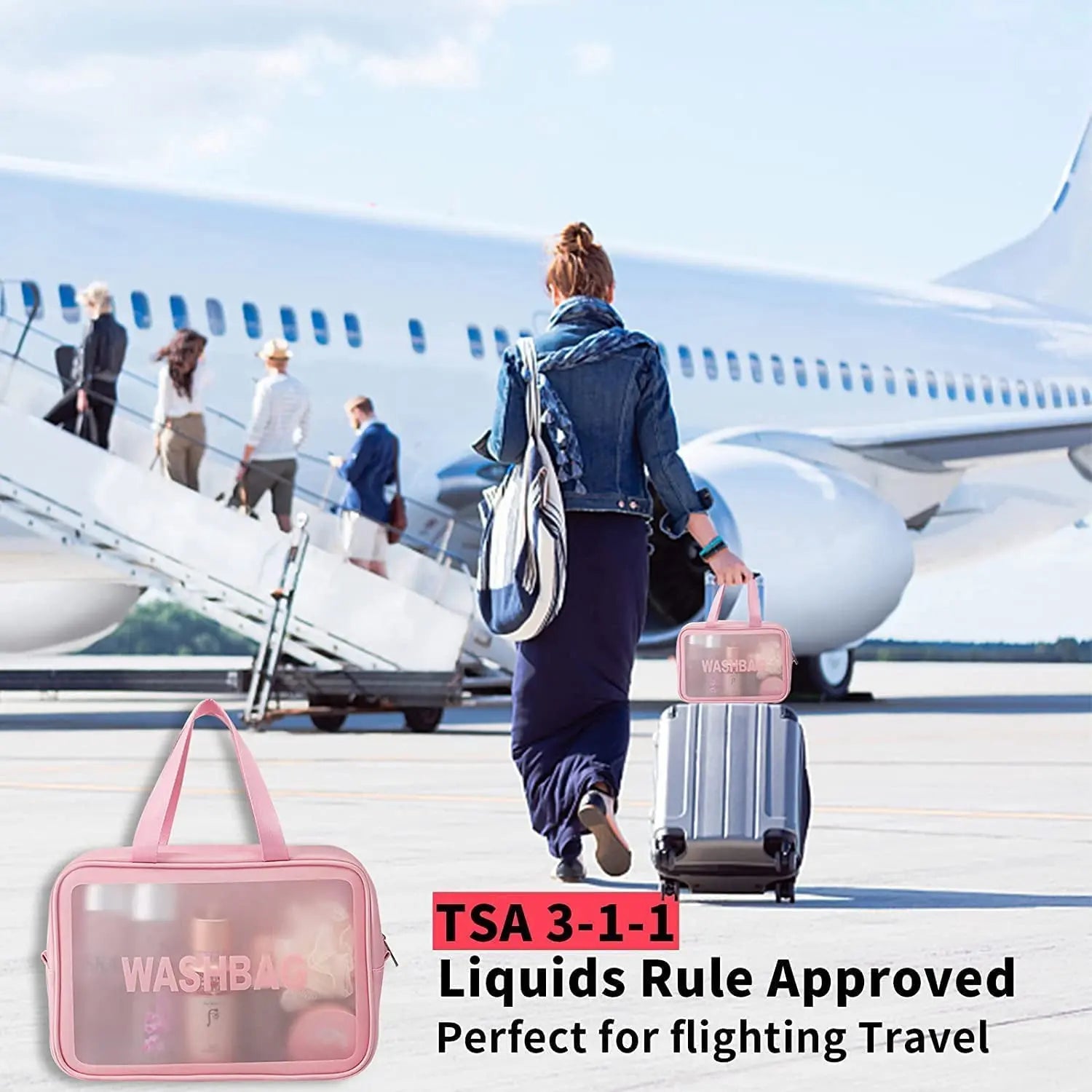 12682 Cosmetic Pouch, Make up Bag for Home & Travel, Toiletry Bag for Cosmetics, Brushes, Accessories Set of 3 Small, Medium & Big - Wash Bag - varietybazaar.co.in