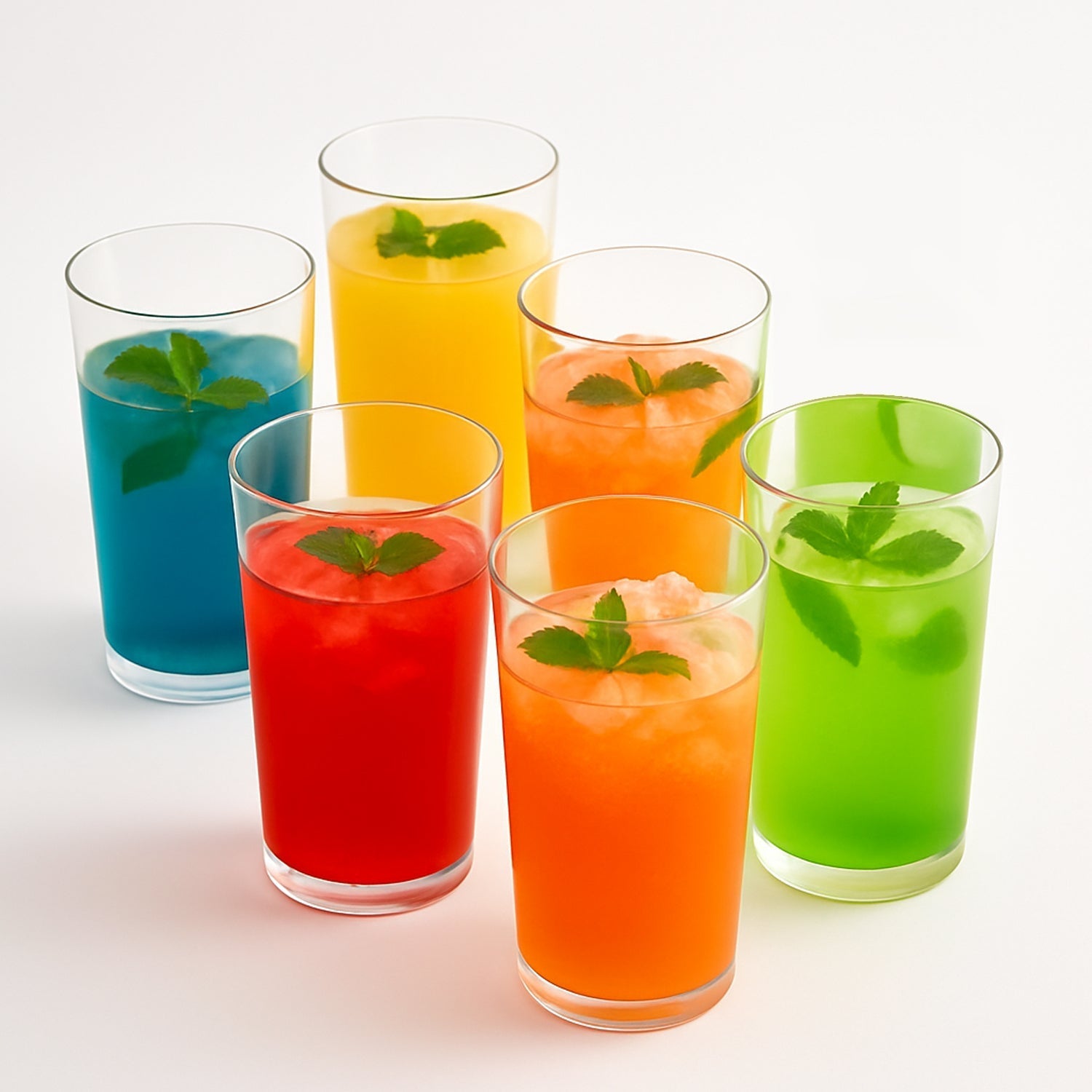 Round Clear Plastic Water Glass Juice Beer Wine Plastic Unbreakable Transparent Glass Set ( 300ml 6pc ) Variety Bazaar