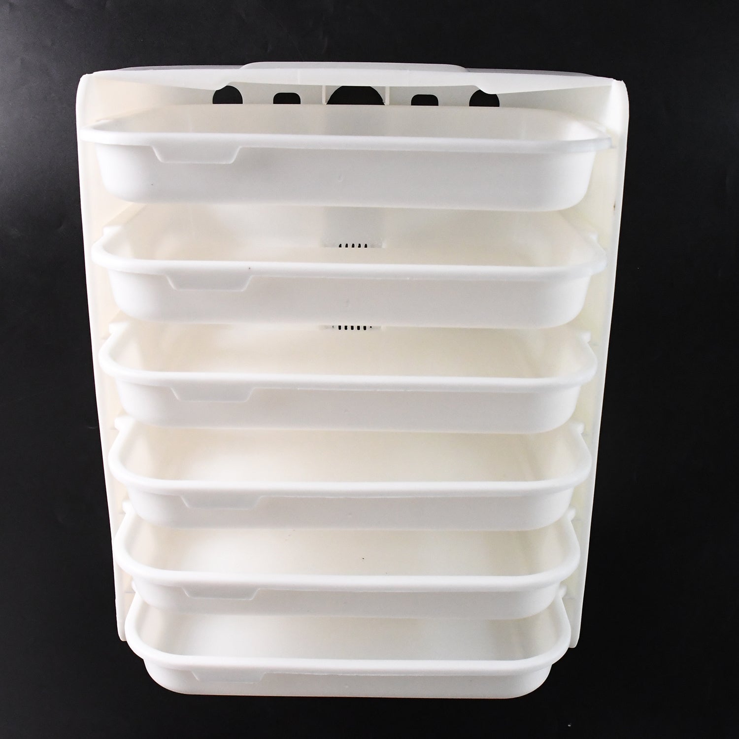 Plastic 6 Layer Wall-Mounted Food Organizer Rack (1 Set) Variety Bazaar
