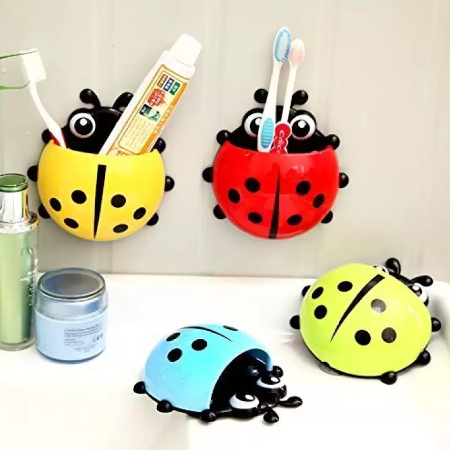 Ladybug Toothbrush Holder (1 Pc) Variety Bazaar