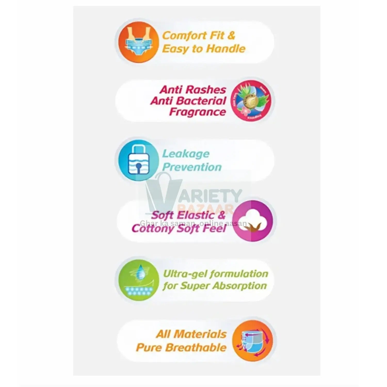 0973 Medium Champs Dry Pants Style Diaper - Medium (5 pcs) Best for Travel Absorption, Champs Baby Diapers, Champs Soft and Dry Baby Diaper Pants (M, 5 Pcs ) Travel Sahayak