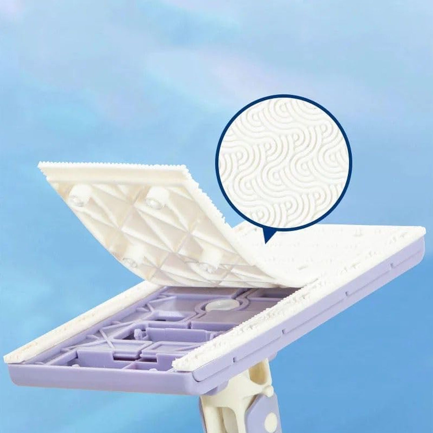 Automatic Cloth Changing Mini Mop with Push Pull Cloth Changing Handle (1 Pc) Variety Bazaar