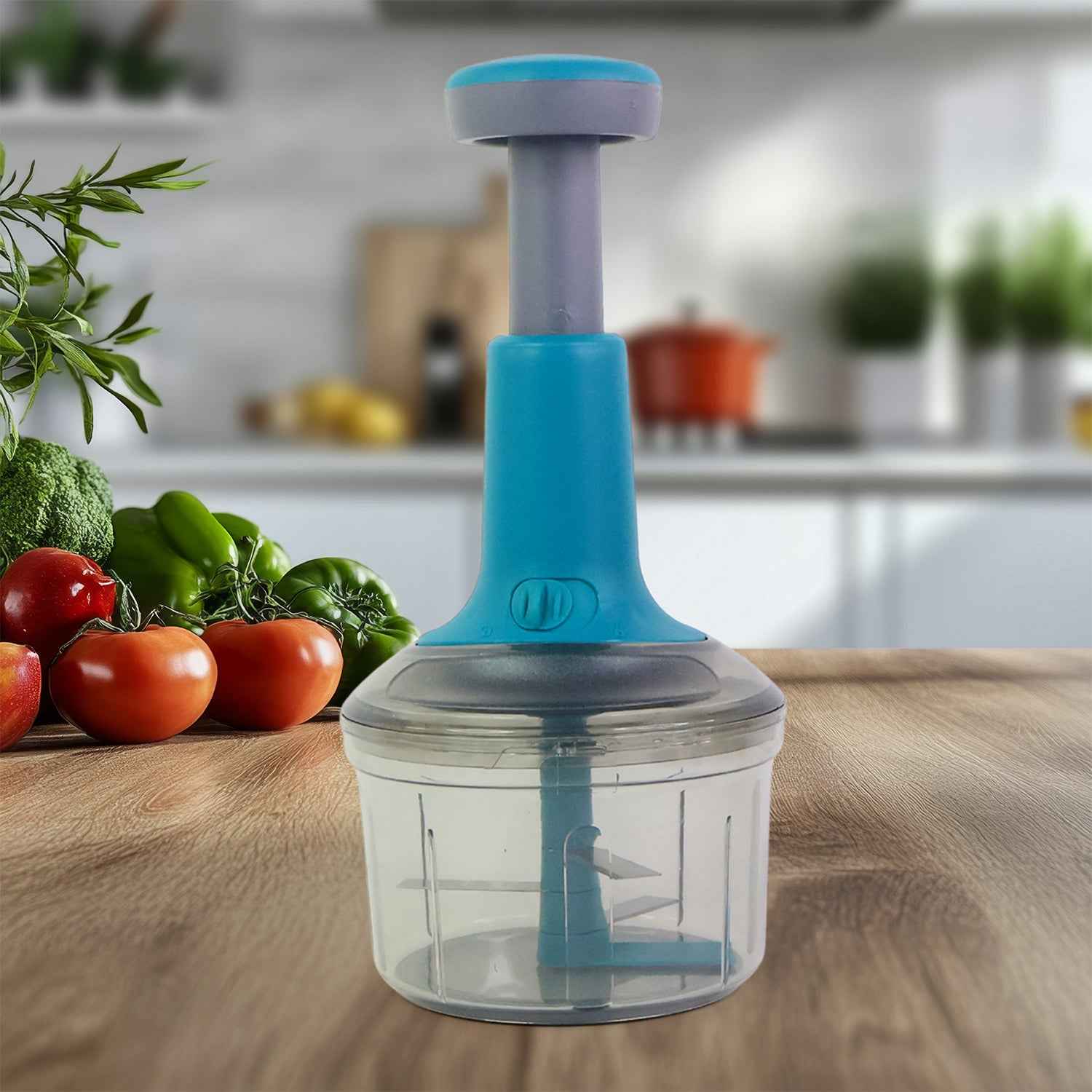 Supermom Premium Manual Push Chopper And Vegetable Cutter (750ml 1 Pc)