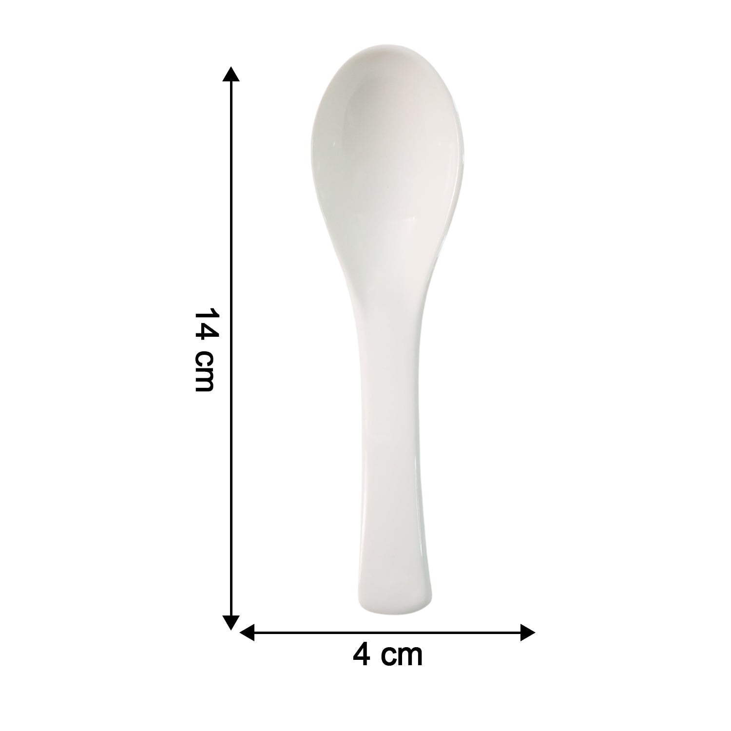 Plastic Soup Spoon Deep Bowl (1 Pc White)
