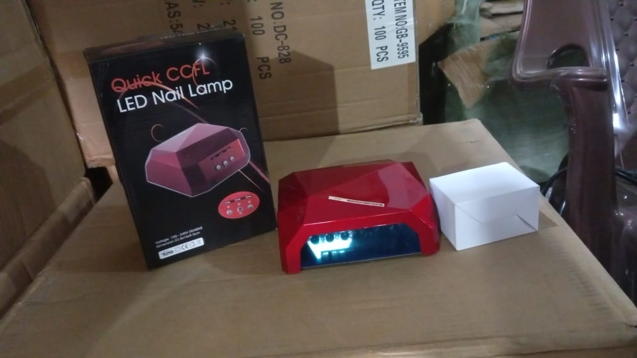 36W LED Nail Dryer, Curing Nail Polish UV Gel Diamond Shaped Nail Dryers (1 Pc) Variety Bazaar