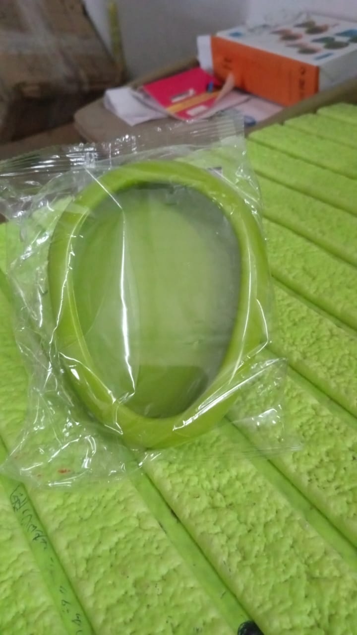 Green Oval Shape Vegetable Container Premium Fruits Saver Keeper (1 Pc) Variety Bazaar