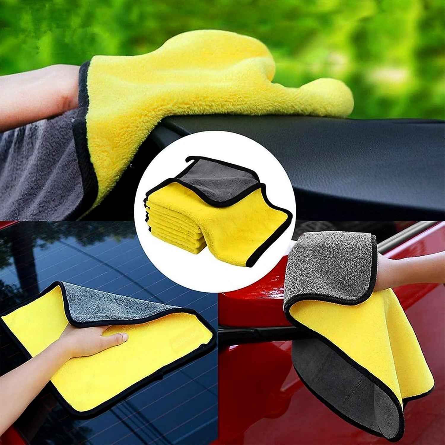 Premium Microfiber Cleaning Cloth Towel (40x30 Cm 1 Pc)