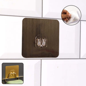 Self-adhesive Heavy-duty Plastic Wall Hook 1 Pc (8x8 Cm)