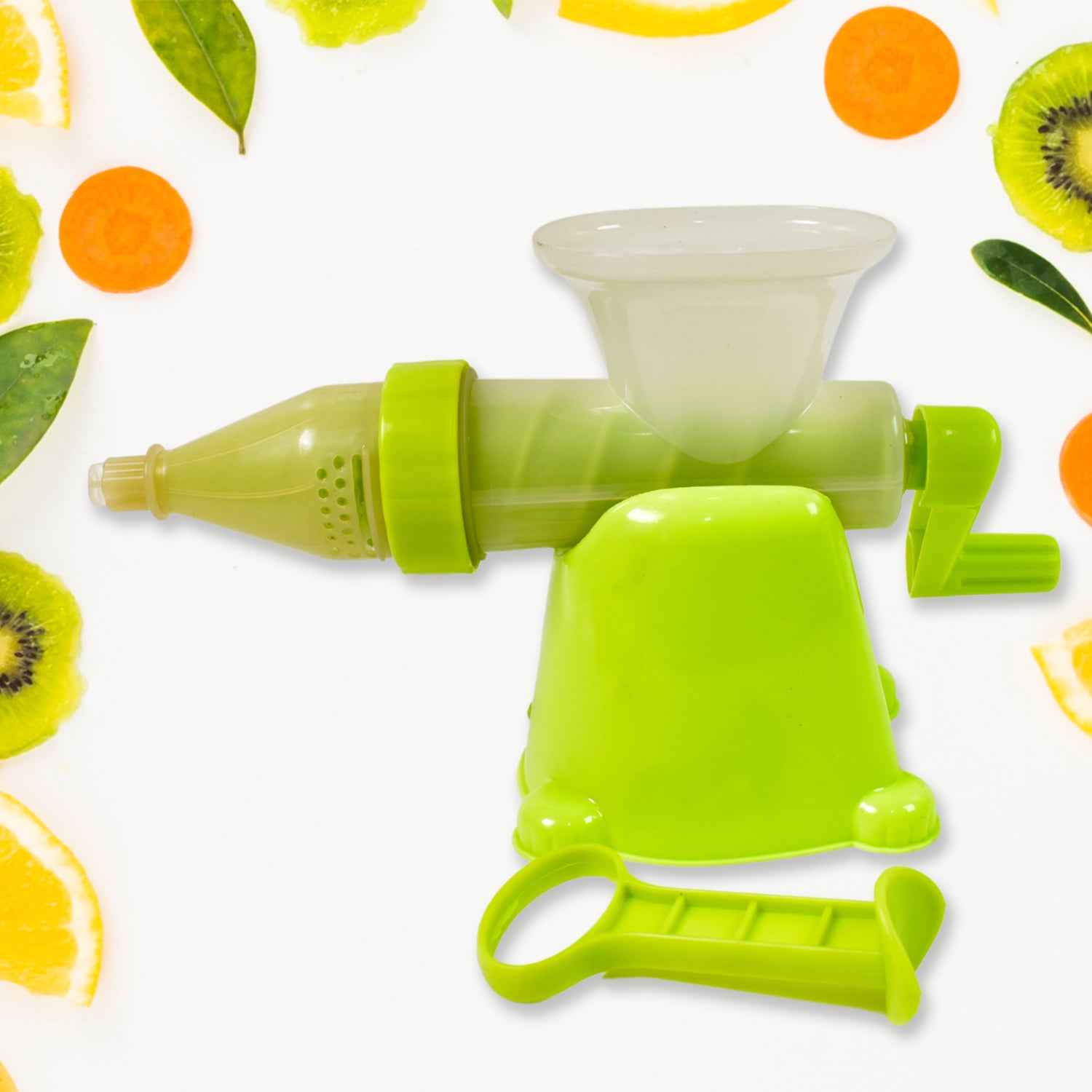Manual Juicer Modern Plastic Fruit And Vegetable Juicer (1 Pc Bowl Not Included)