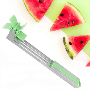 Stainless Steel Washable Watermelon Cutter – Windmill Slicer & Peeler